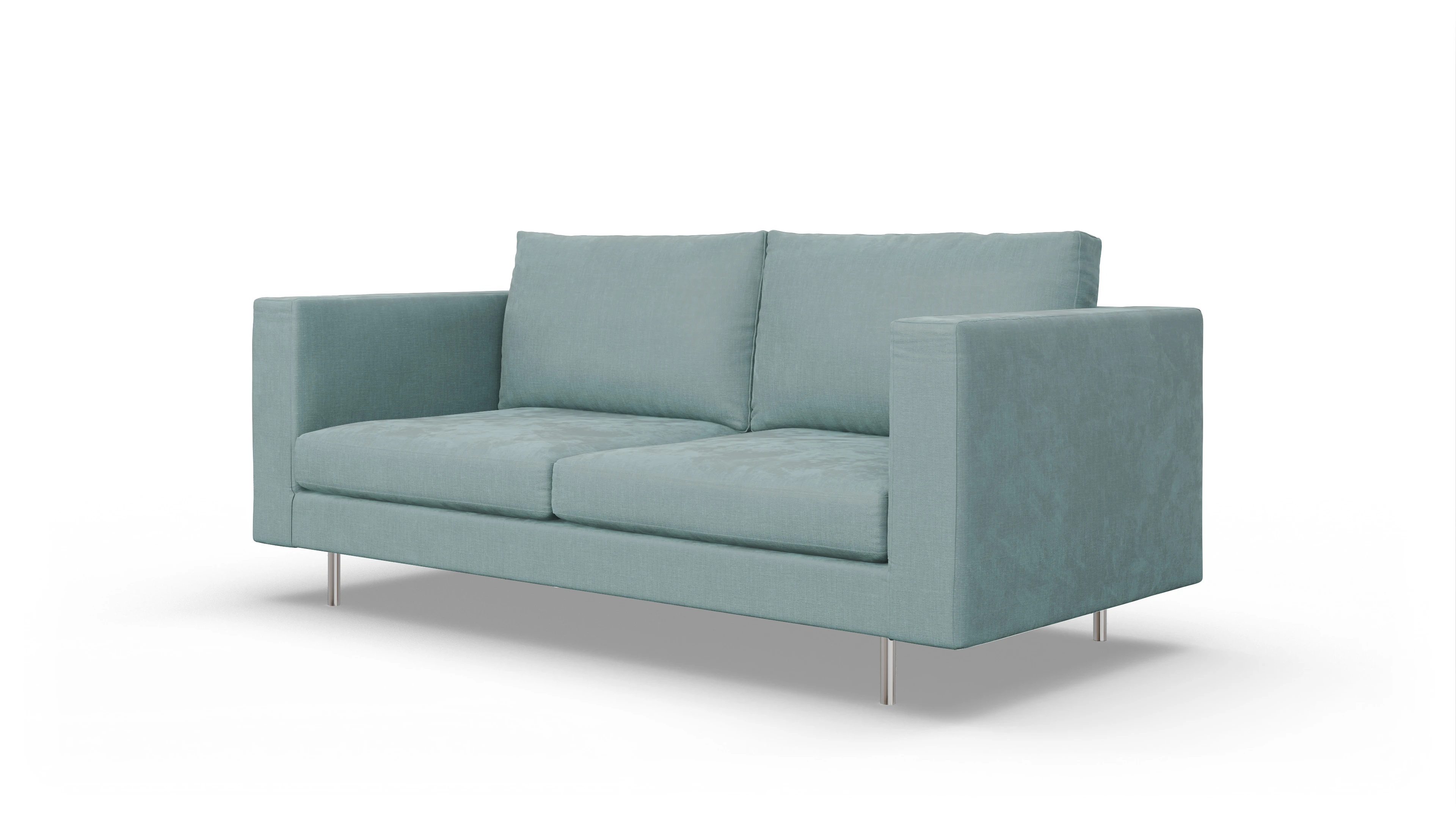 Ansicht des Produktes Silea 3-Sitzer in Stoff blau