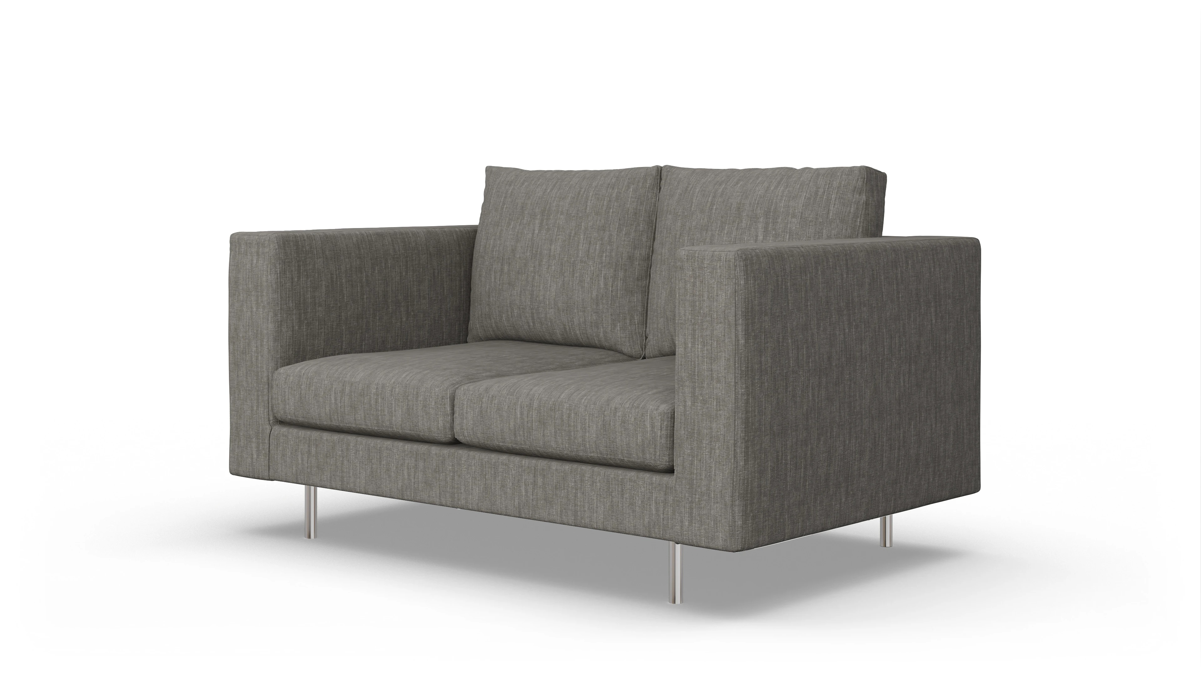 Design-Sofa Silea Ansicht des Produktes Silea 2-Sitzer in Stoff grau