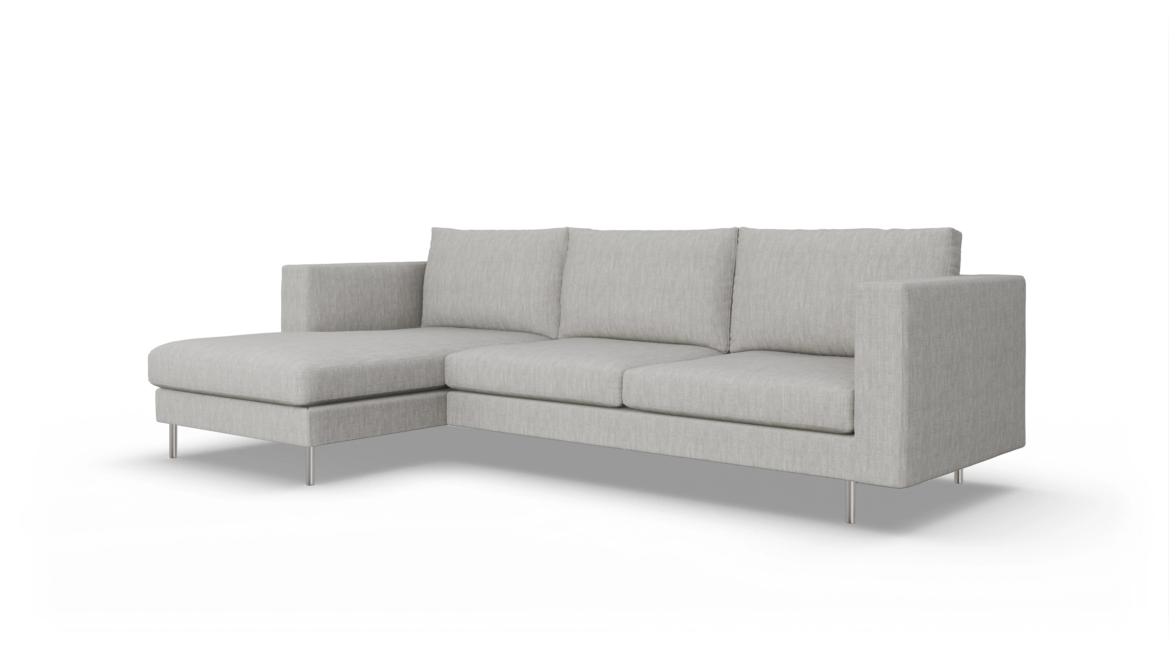 Ansicht des Produktes Silea Sofa mit Rec links in Stoff beige