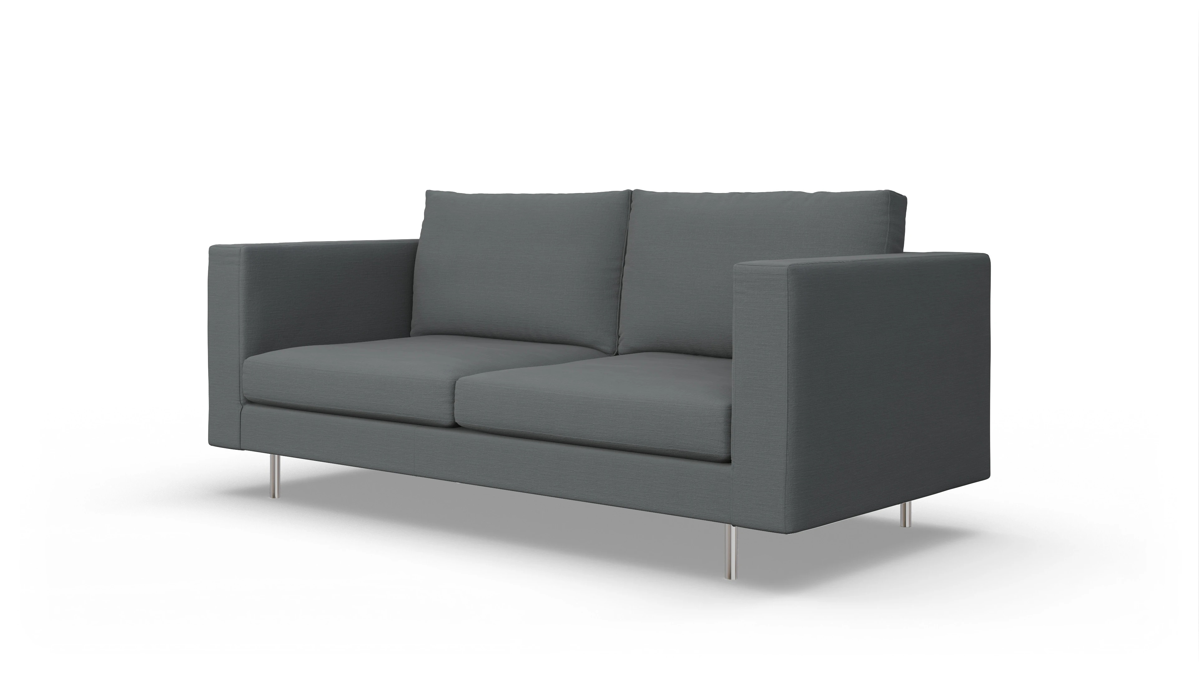 Design-Sofa Silea Ansicht des Produktes Silea 3-Sitzer in Stoff grau