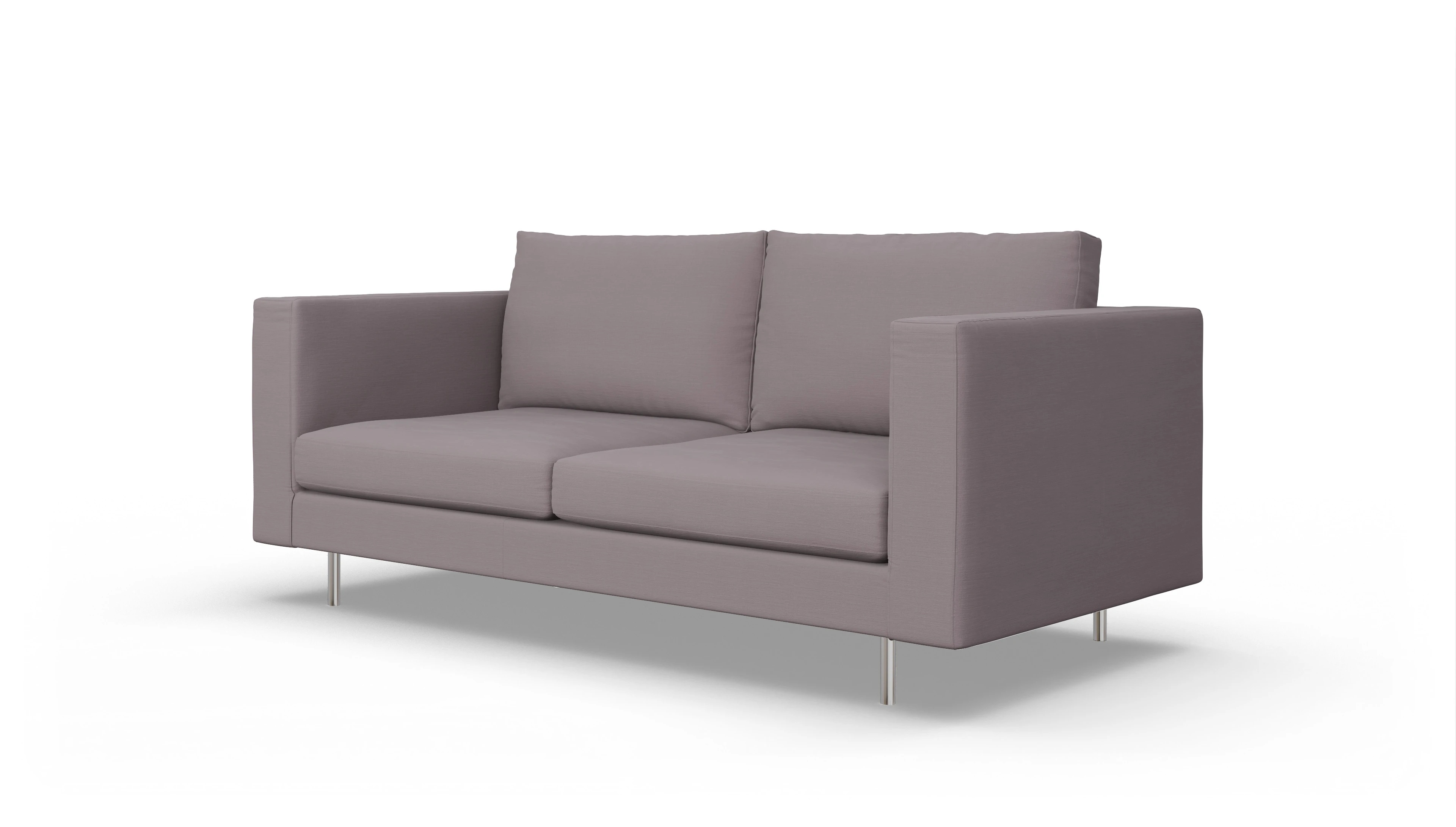 Design-Sofa Silea Ansicht des Produktes Silea 3-Sitzer in Stoff rot