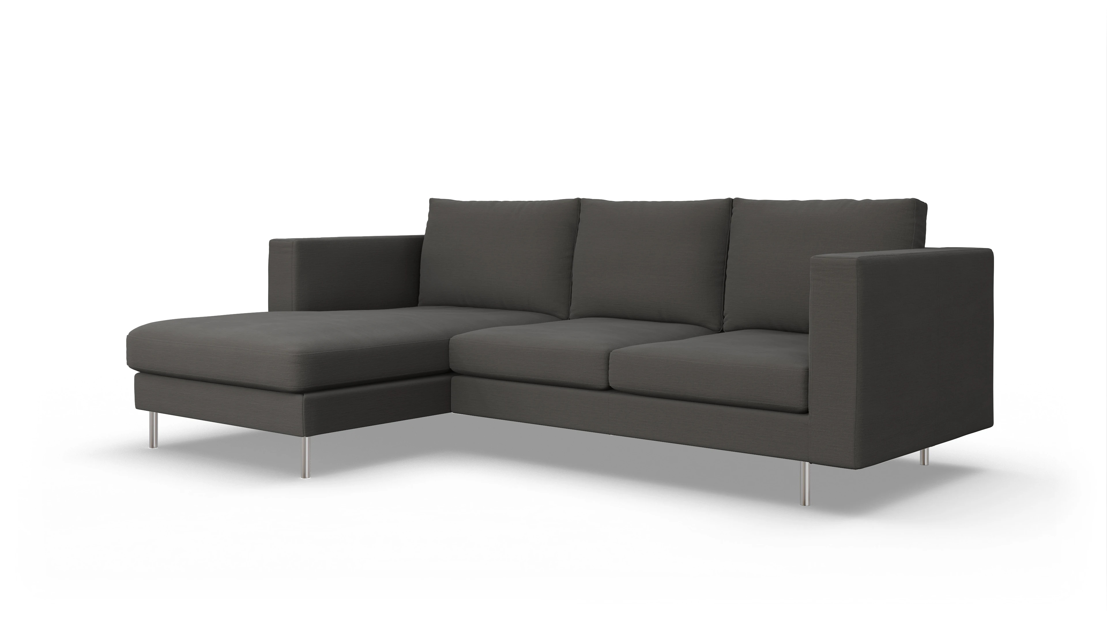Ansicht des Produktes Silea Sofa mit Rec links in Stoff grau