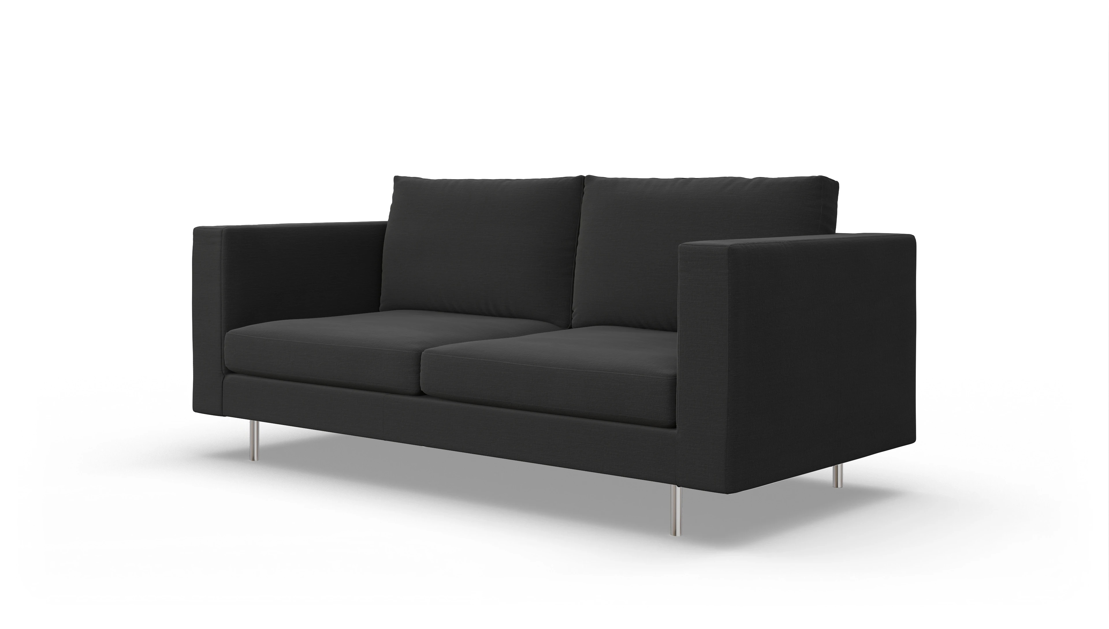 Ansicht des Produktes Silea 3-Sitzer in Stoff schwarz