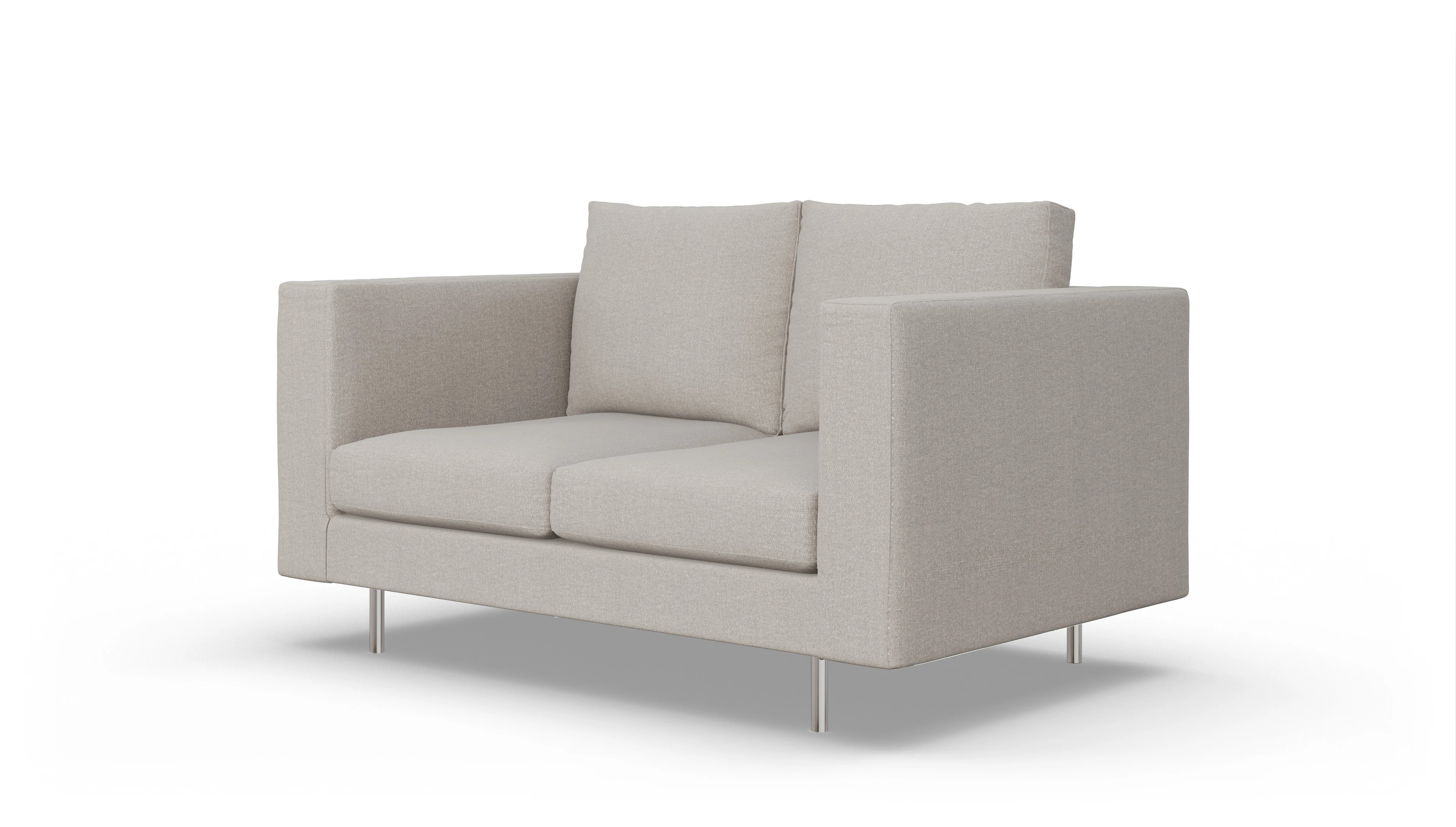 Design-Sofa Silea Ansicht des Produktes Silea 2-Sitzer in Stoff beige