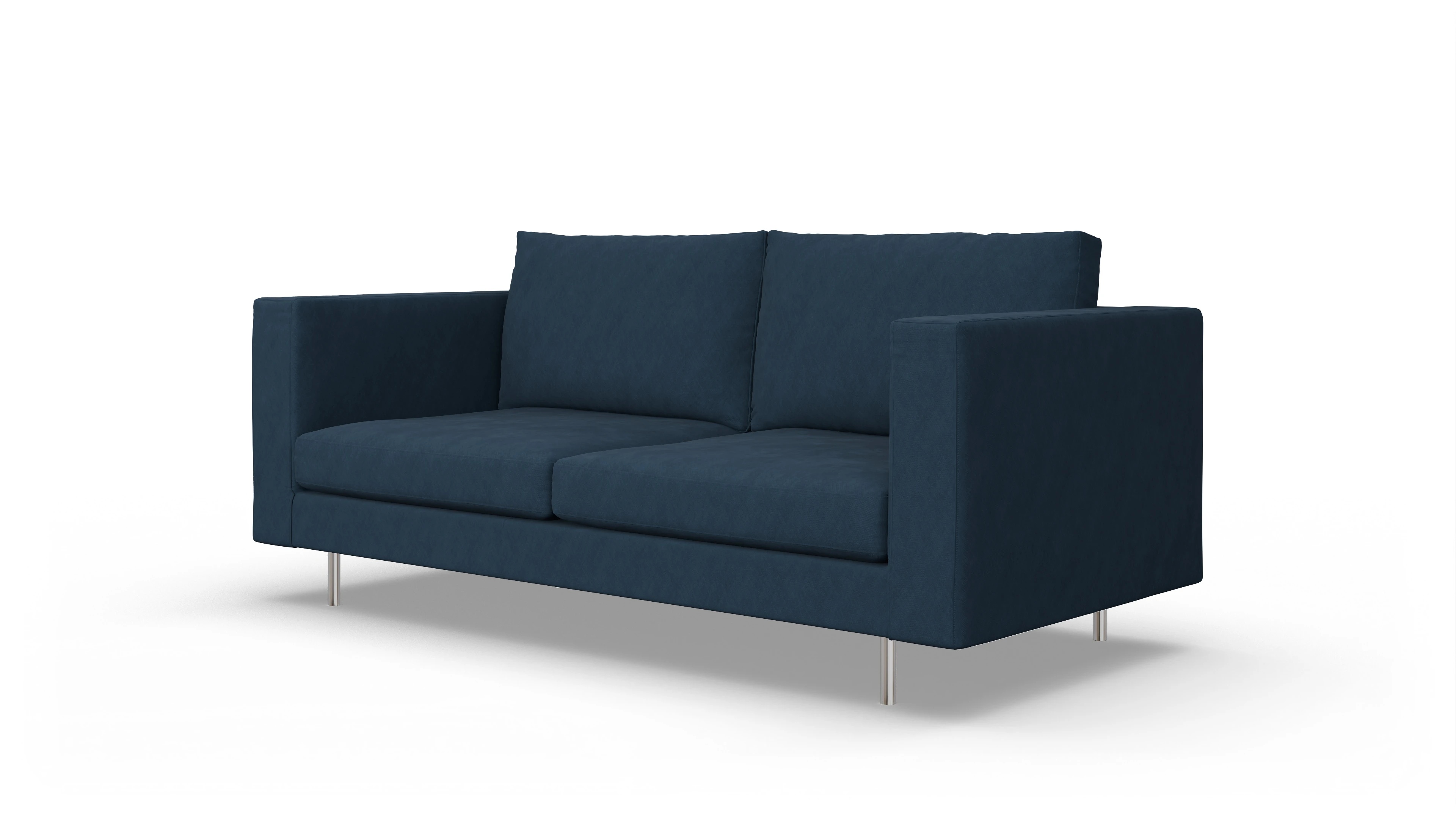 Ansicht des Produktes Silea 3-Sitzer in Stoff blau