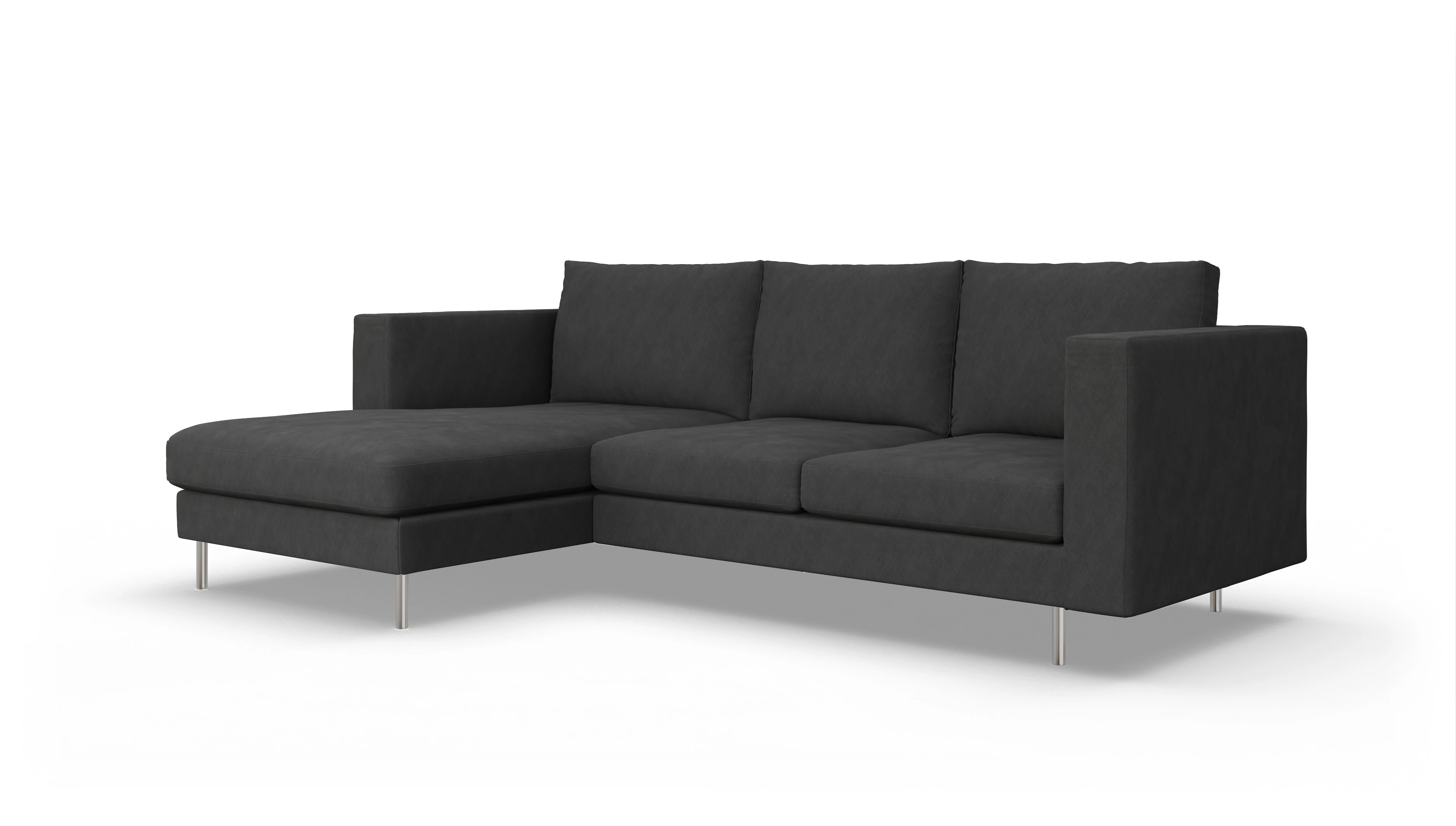 Ansicht des Produktes Silea Sofa mit Rec links in Stoff grau