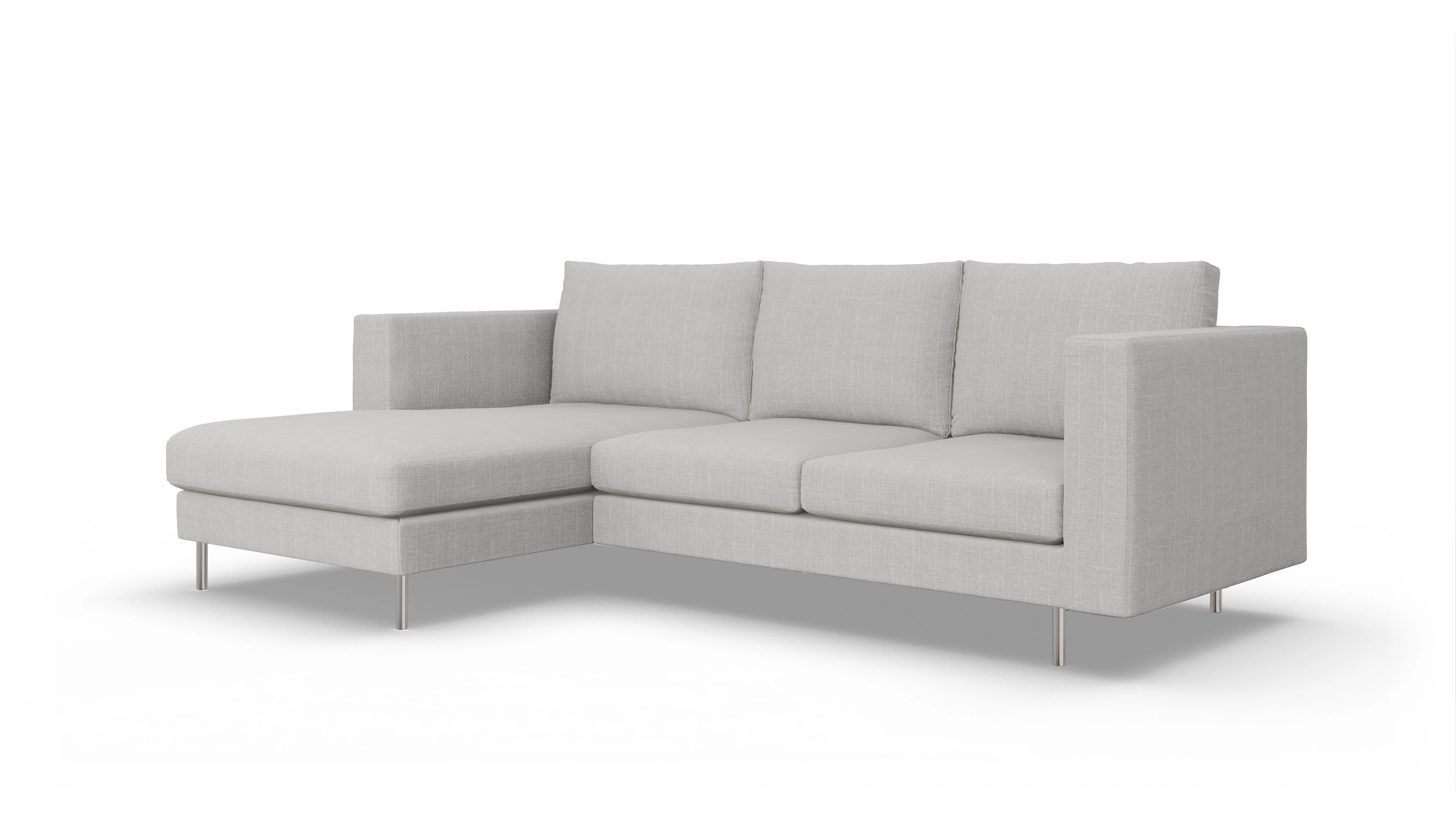 Ansicht des Produktes Silea Sofa mit Rec links in Stoff beige