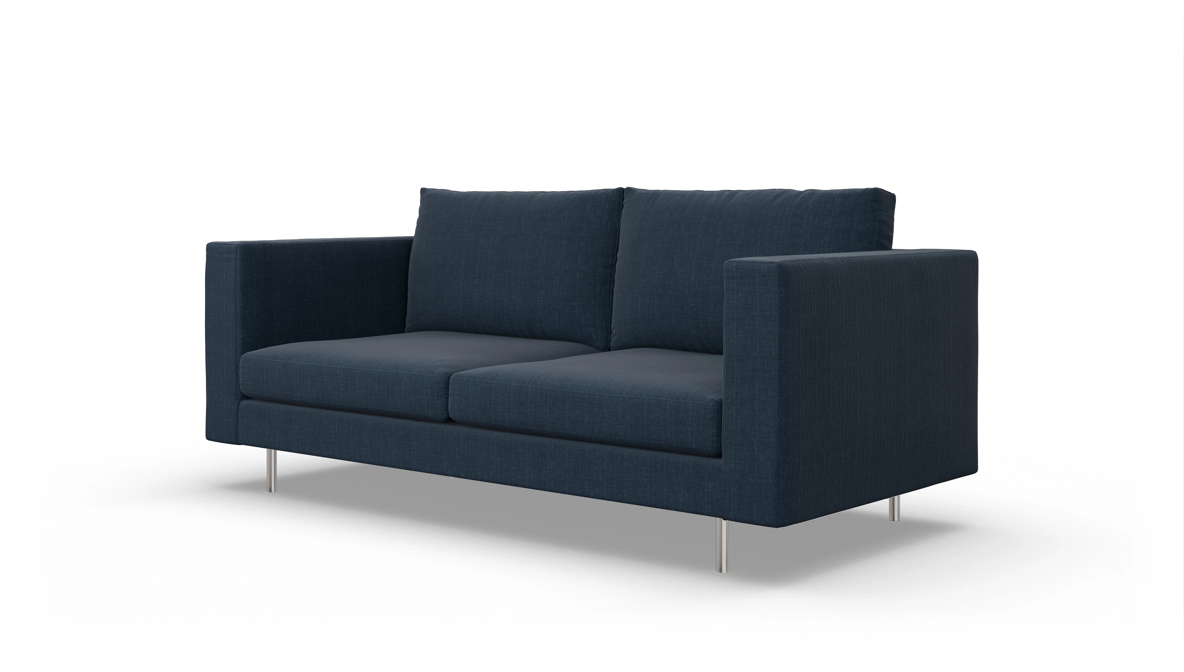 Ansicht des Produktes Silea 3-Sitzer in Stoff blau