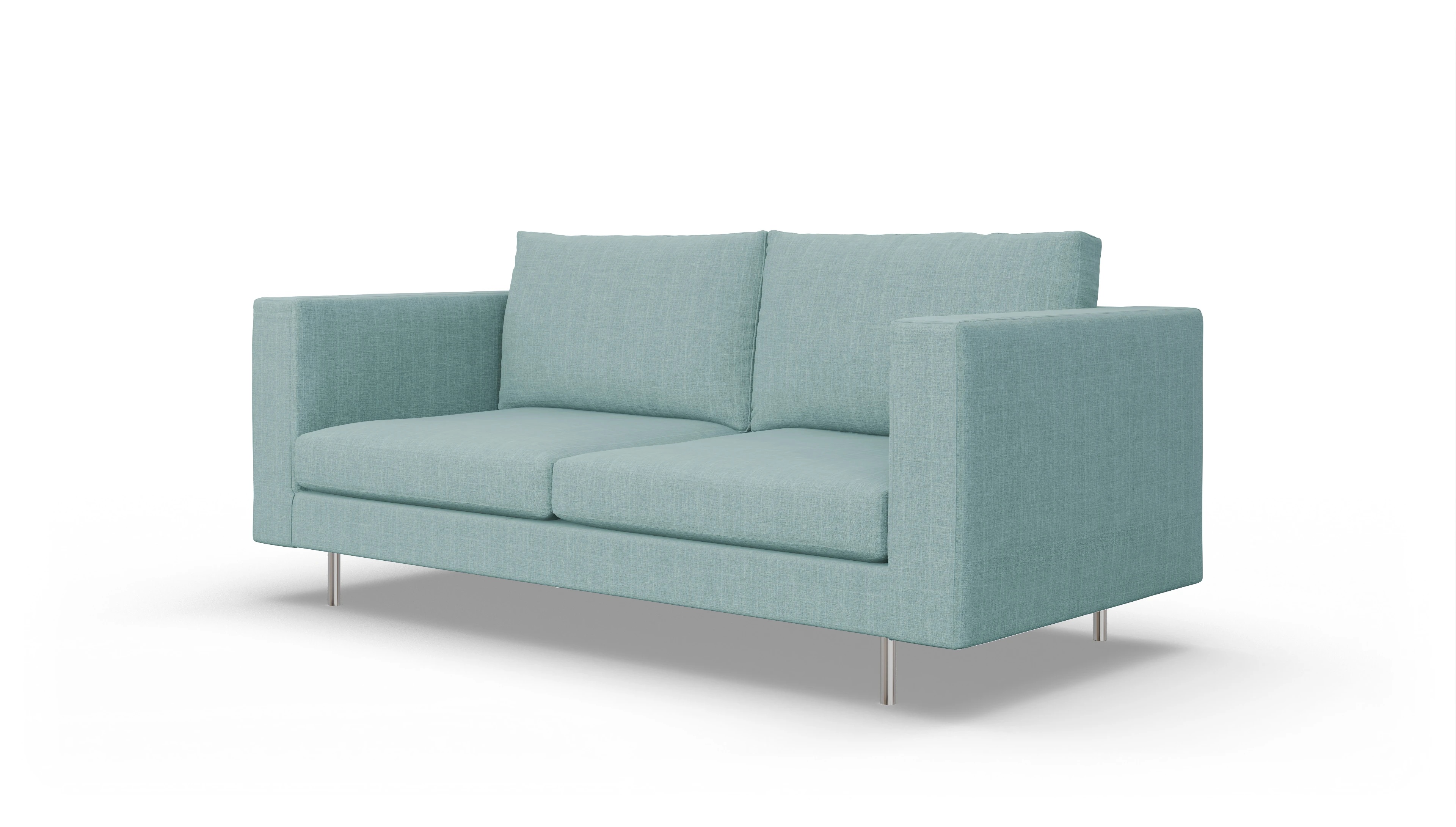 Ansicht des Produktes Silea 3-Sitzer in Stoff blau