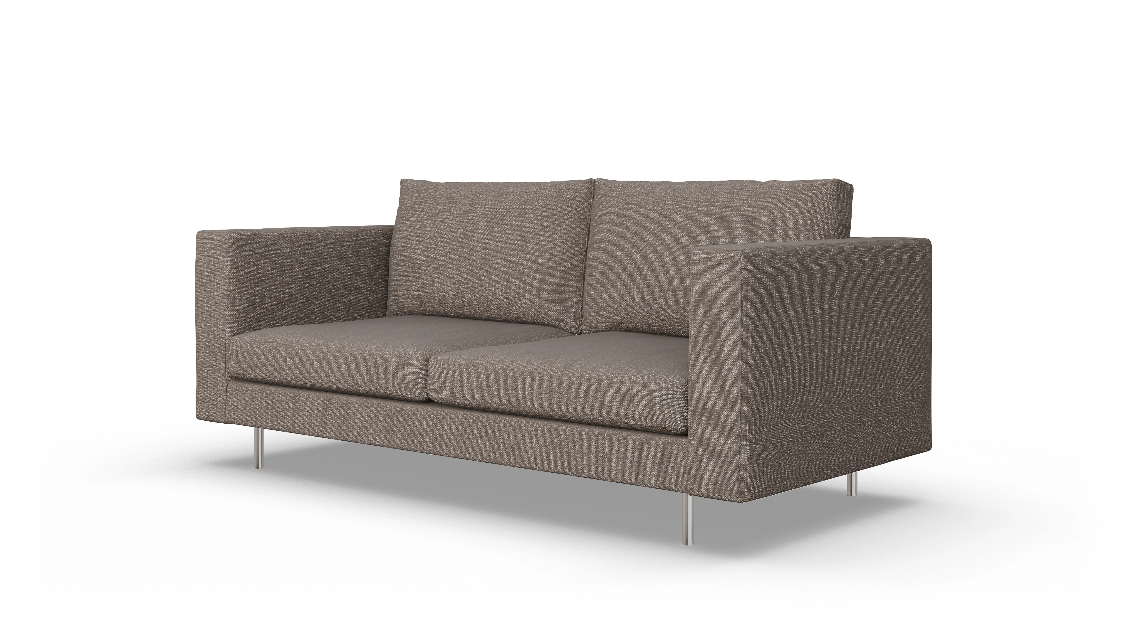 Design-Sofa Silea Ansicht des Produktes Silea 3-Sitzer in Stoff braun