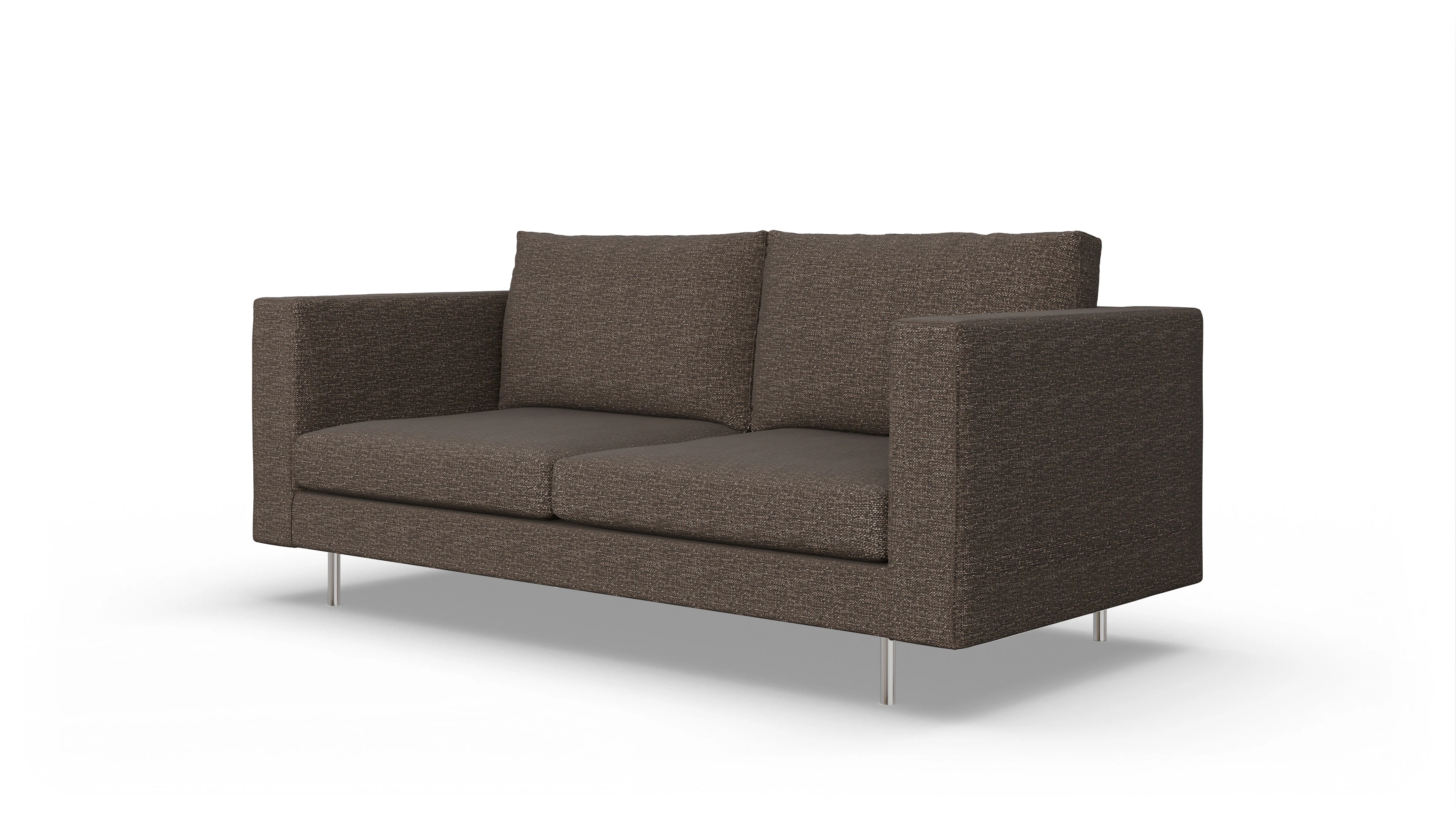 Design-Sofa Silea Ansicht des Produktes Silea 3-Sitzer in Stoff braun