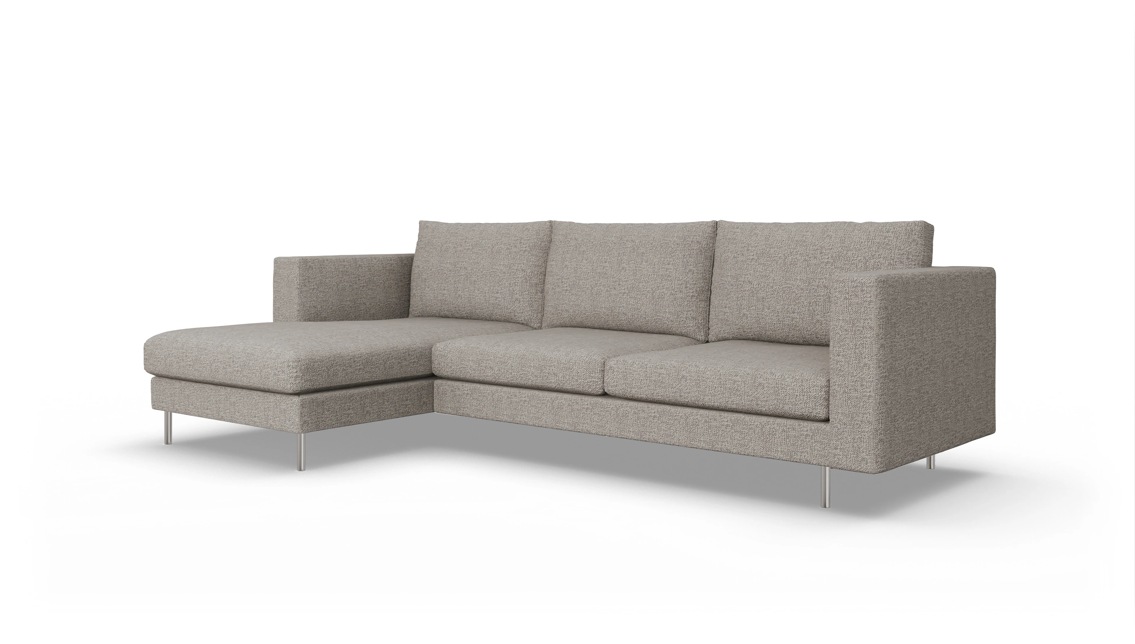 Ansicht des Produktes Silea Sofa mit Rec links in Stoff beige