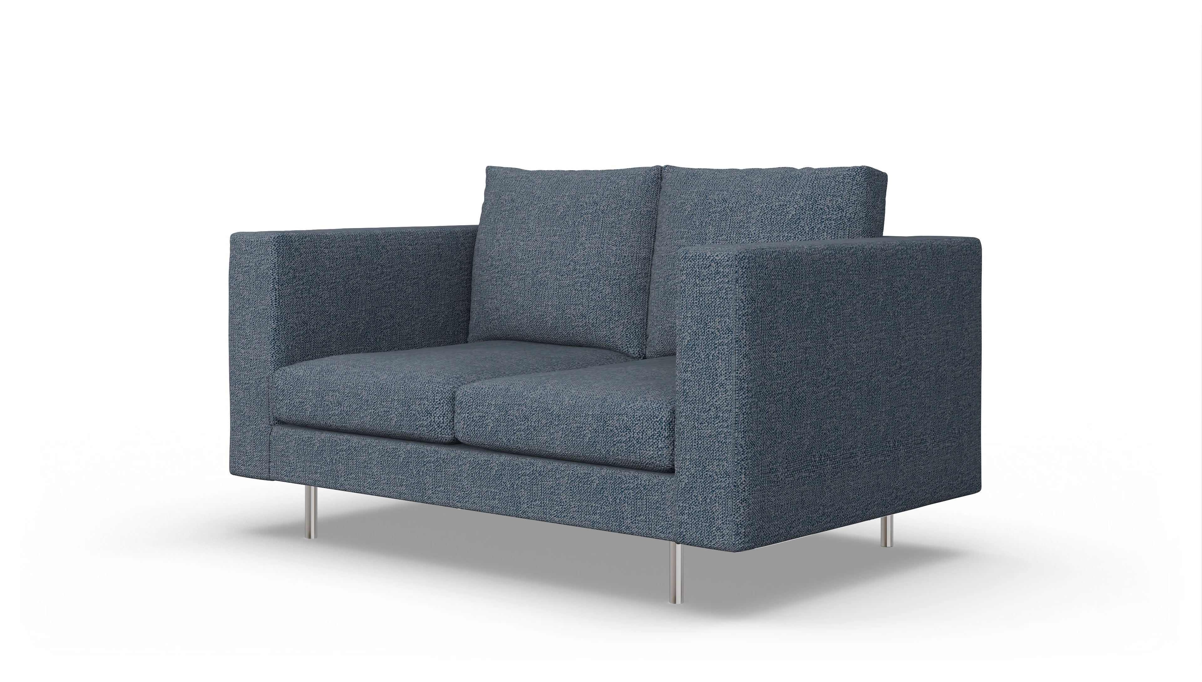Design-Sofa Silea Ansicht des Produktes Silea 2-Sitzer in Stoff blau