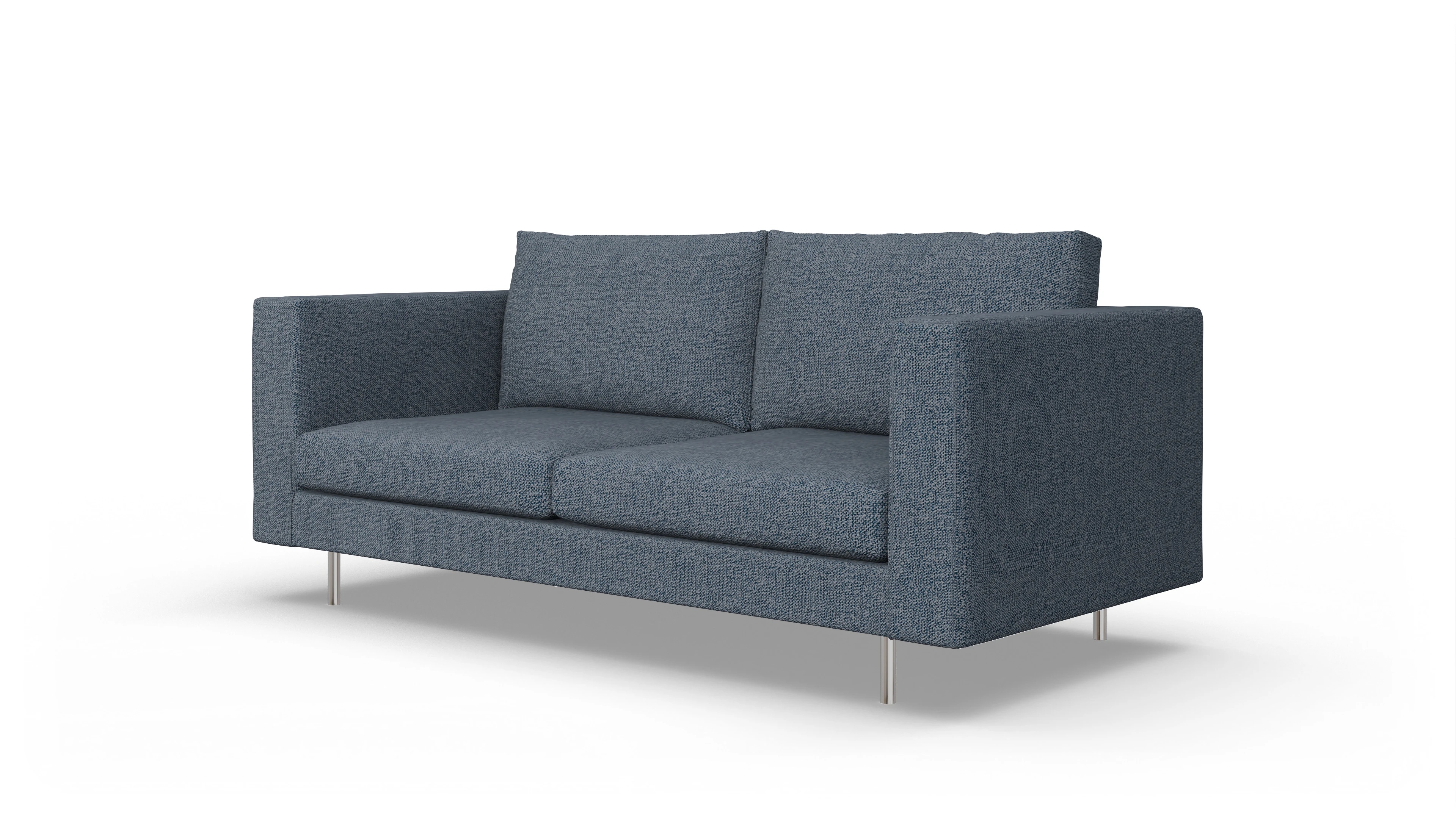 Design-Sofa Silea Ansicht des Produktes Silea 3-Sitzer in Stoff blau