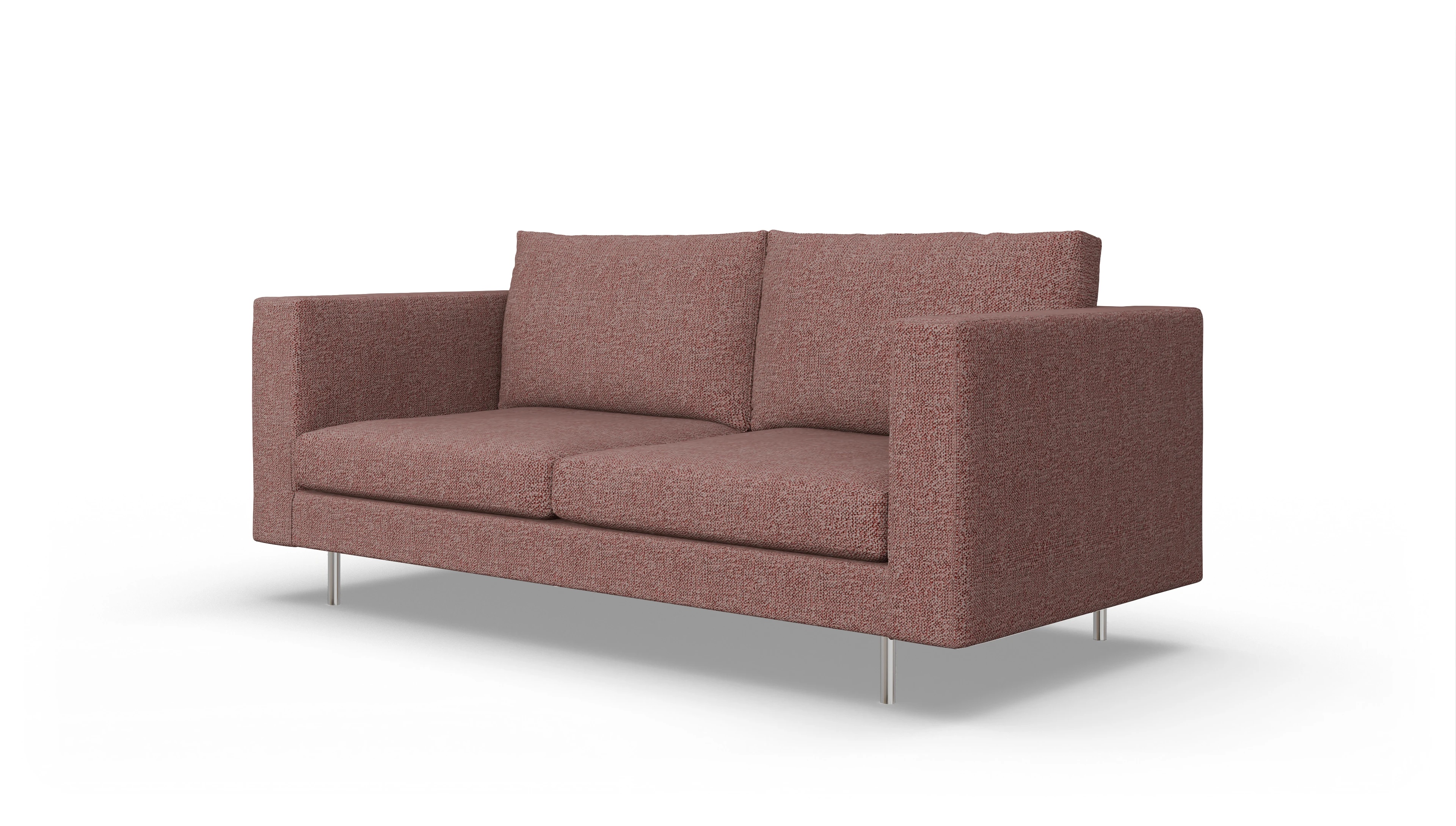 Ansicht des Produktes Silea 3-Sitzer in Stoff rot
