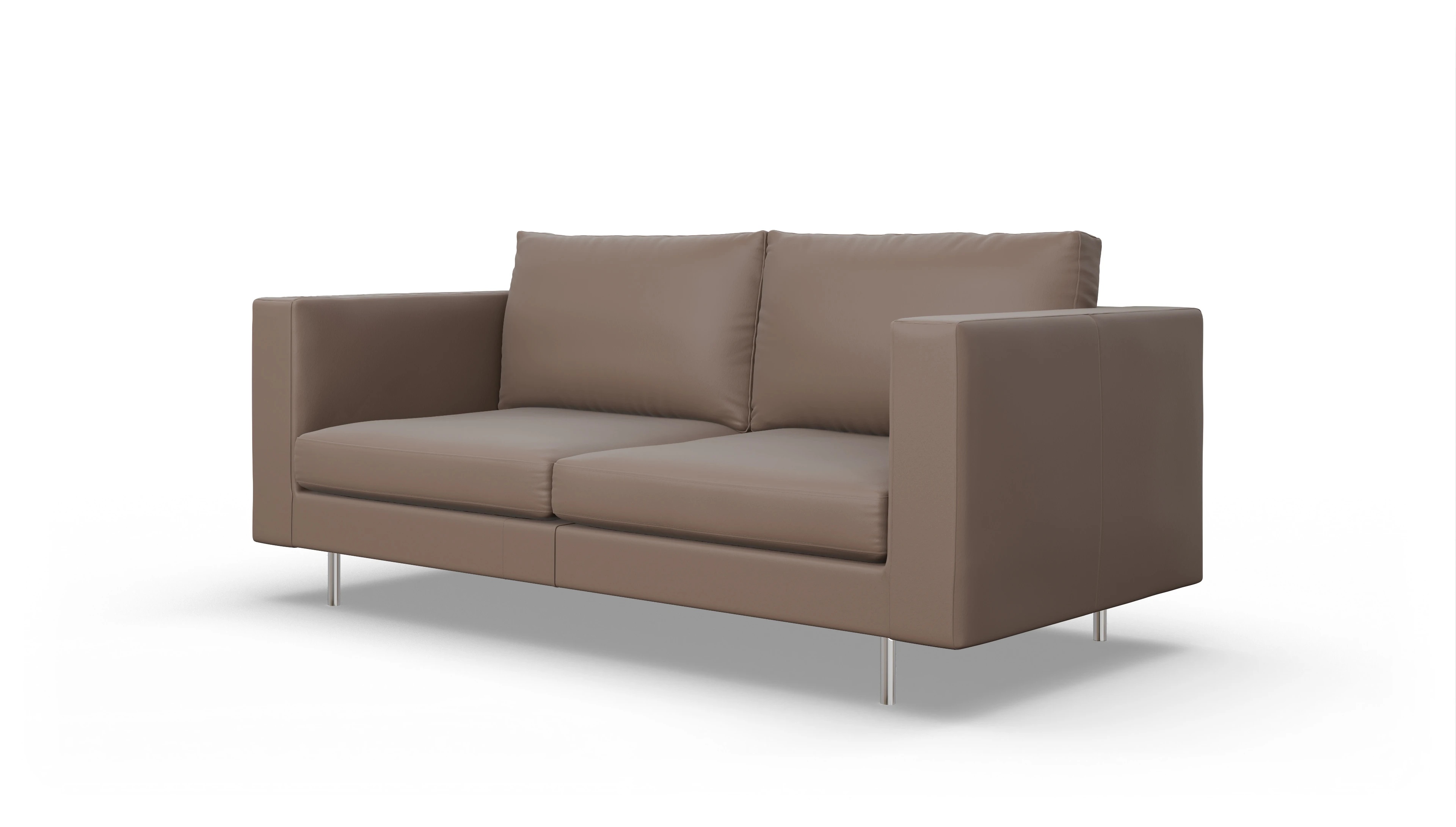Ansicht des Produktes Silea 3-Sitzer in Leder braun