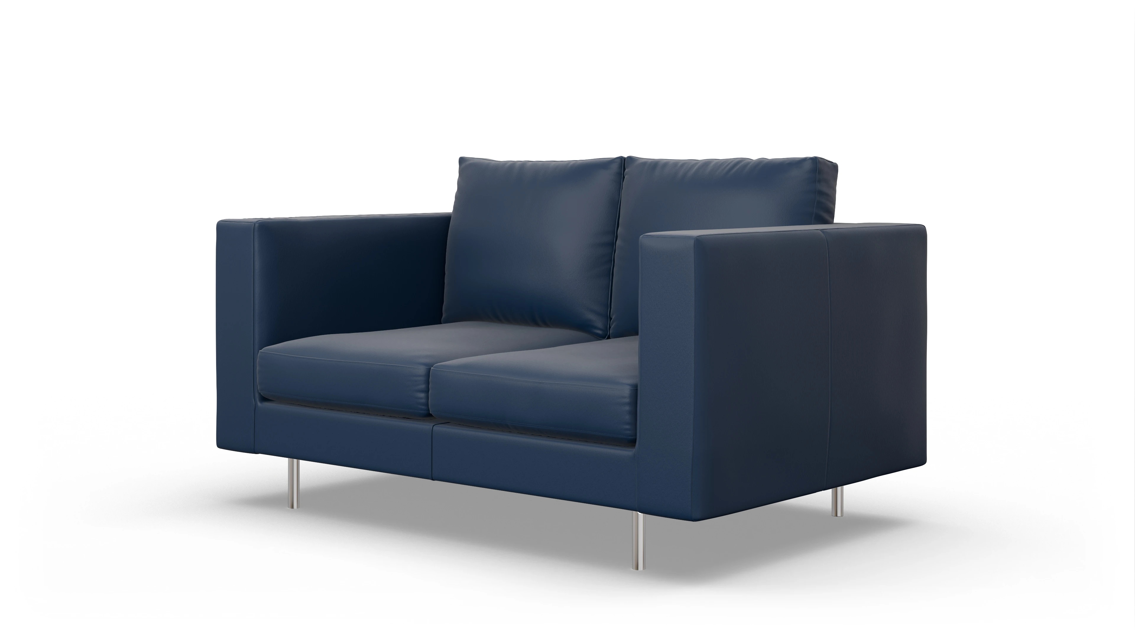 Ansicht des Produktes Silea 2-Sitzer in Leder blau
