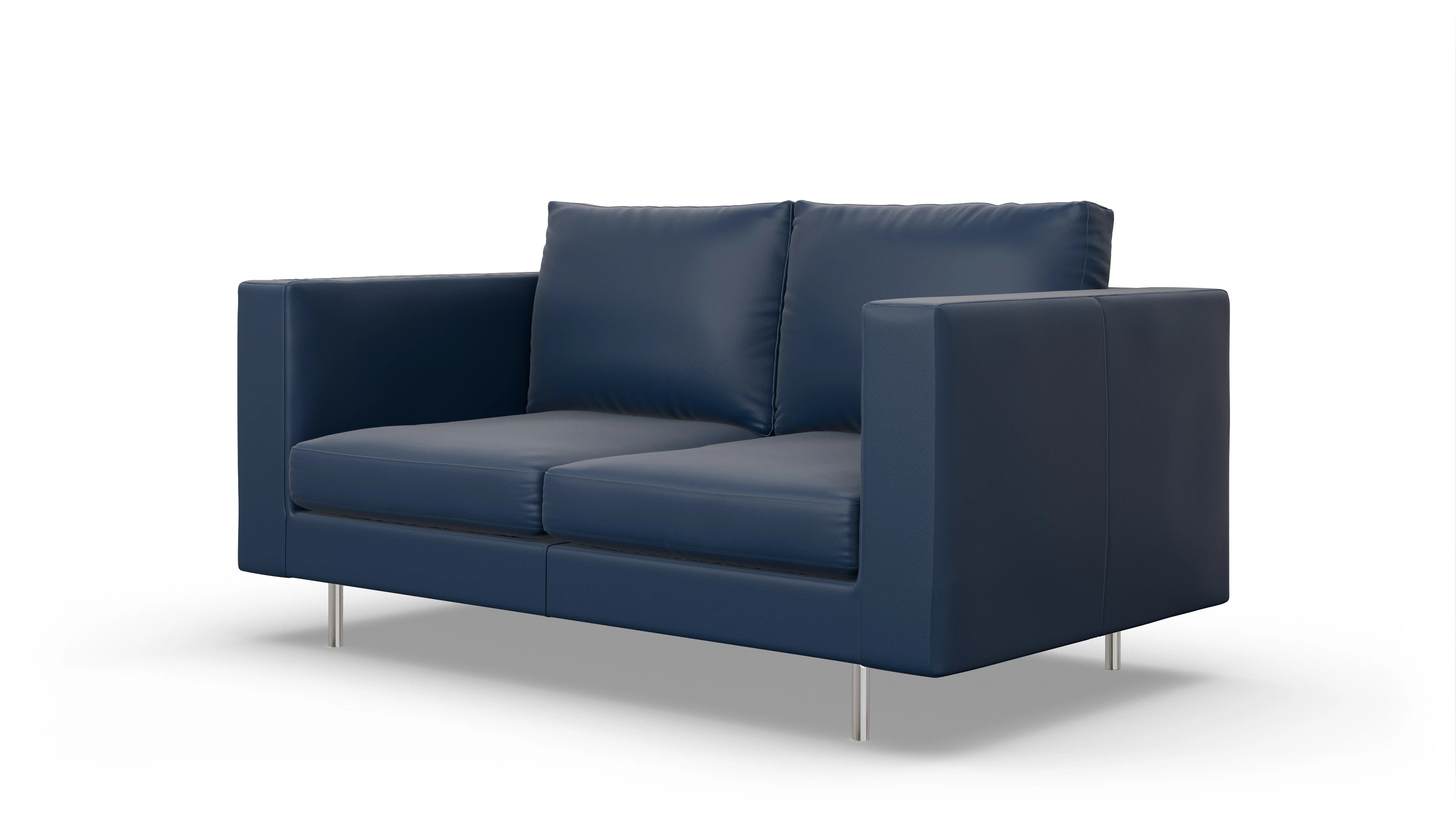 Ansicht des Produktes Silea 2,5-Sitzer in Leder blau