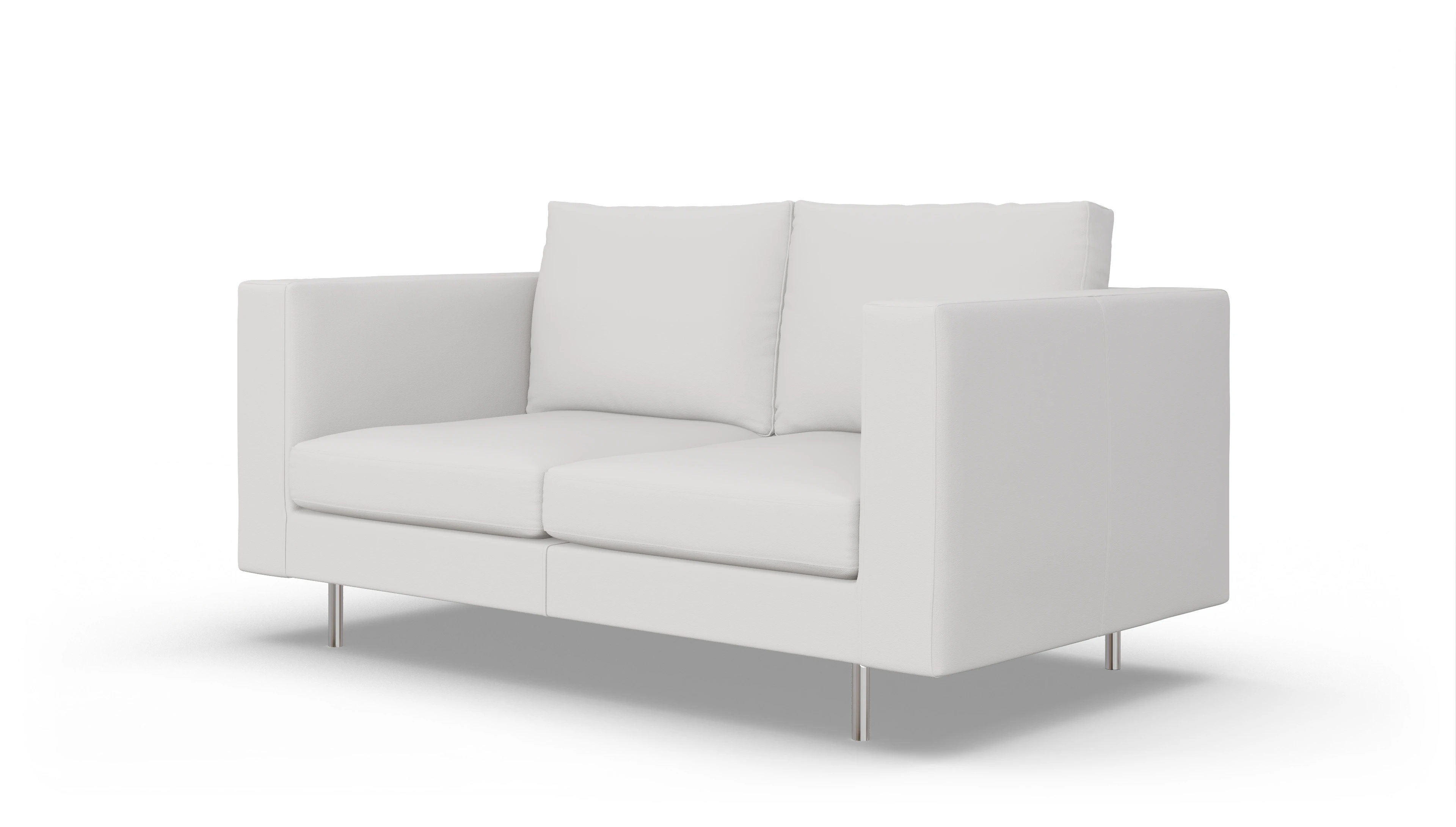Ansicht des Produktes Silea 2,5-Sitzer in Leder weiß