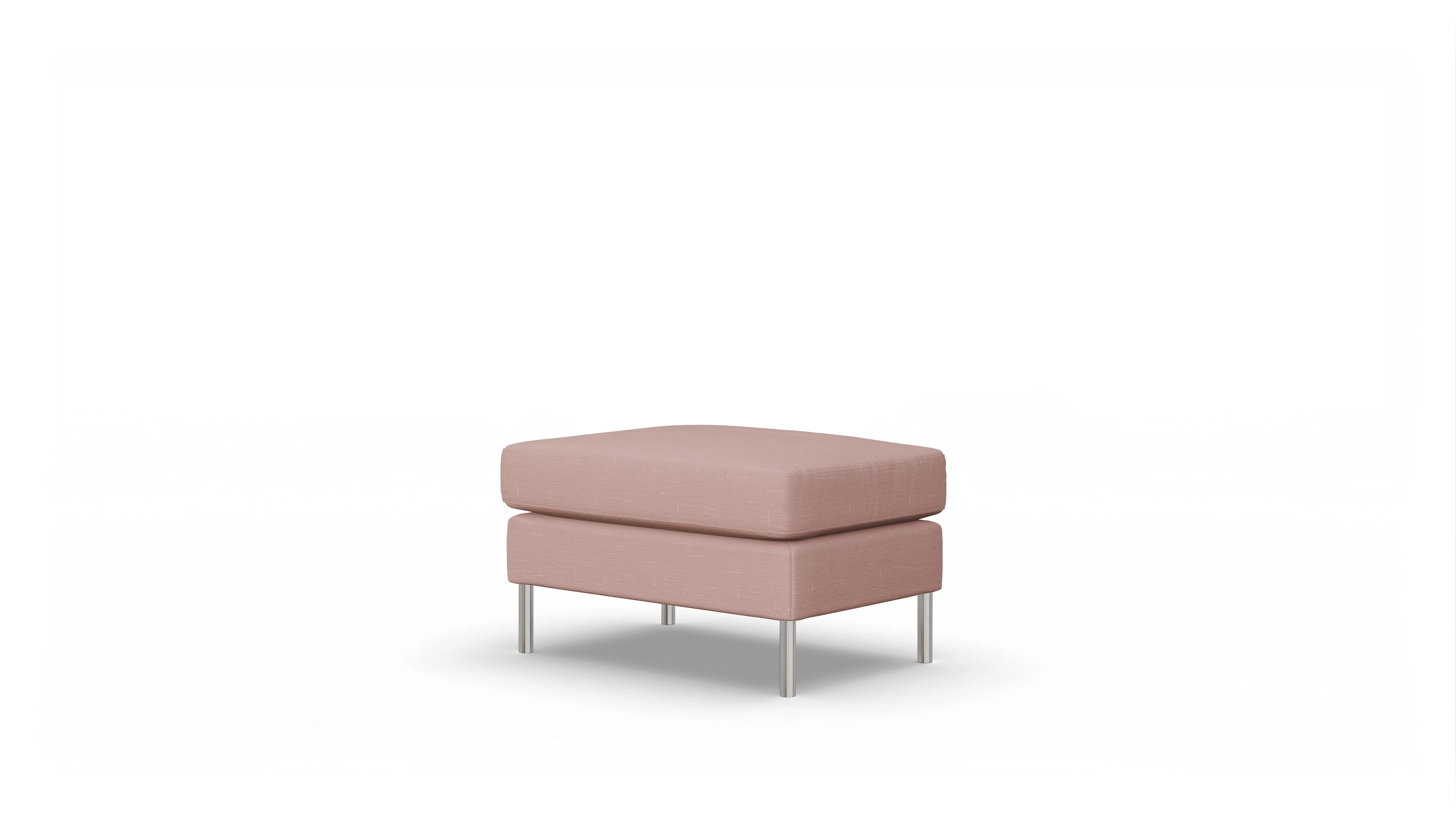 Design-Hocker Silea Ansicht des Produktes Silea Hocker in Stoff rot