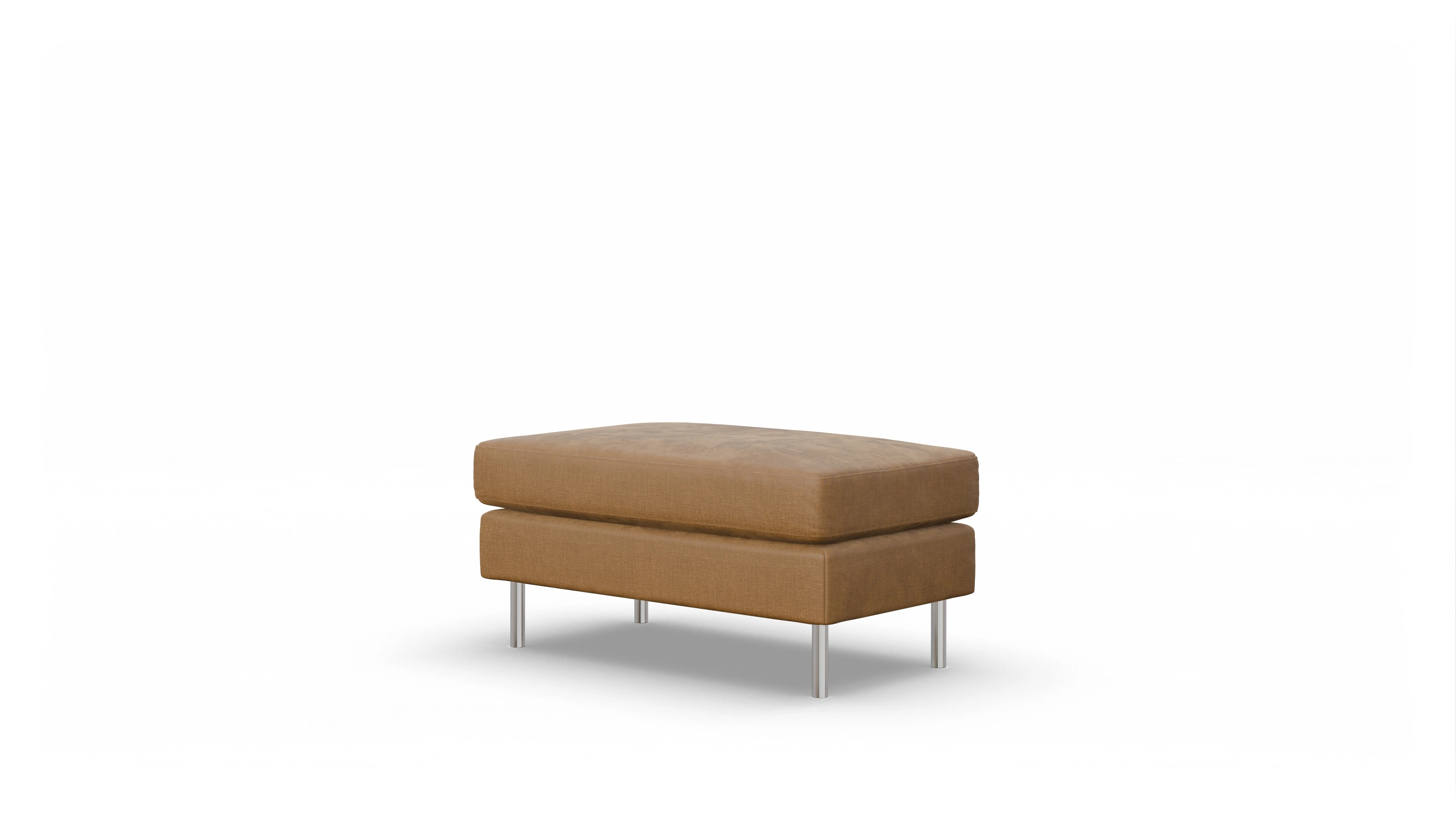 Design-Hocker Silea Ansicht des Produktes Silea Hocker in Stoff orange