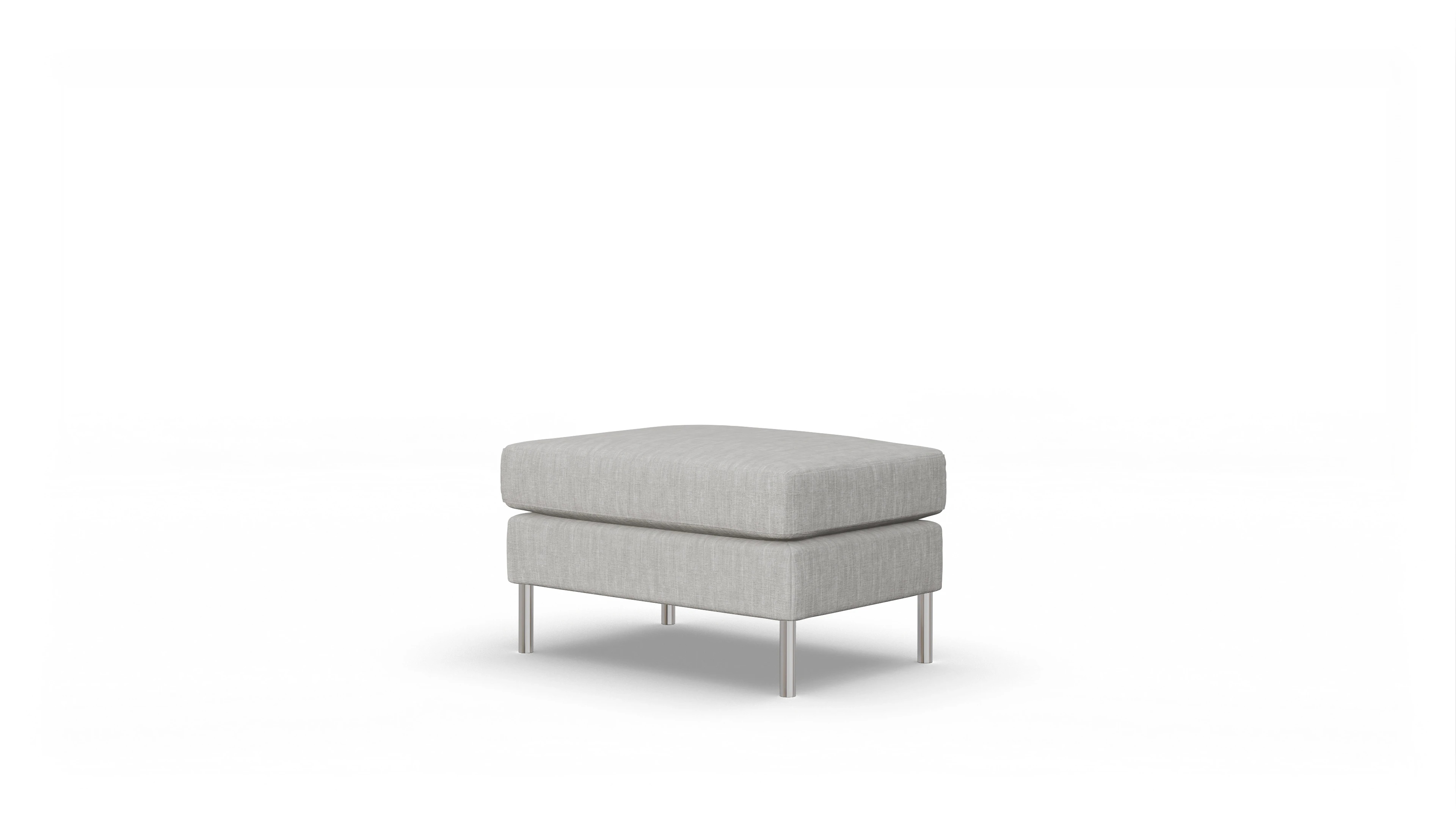 Ansicht des Produktes Silea Hocker in Stoff beige