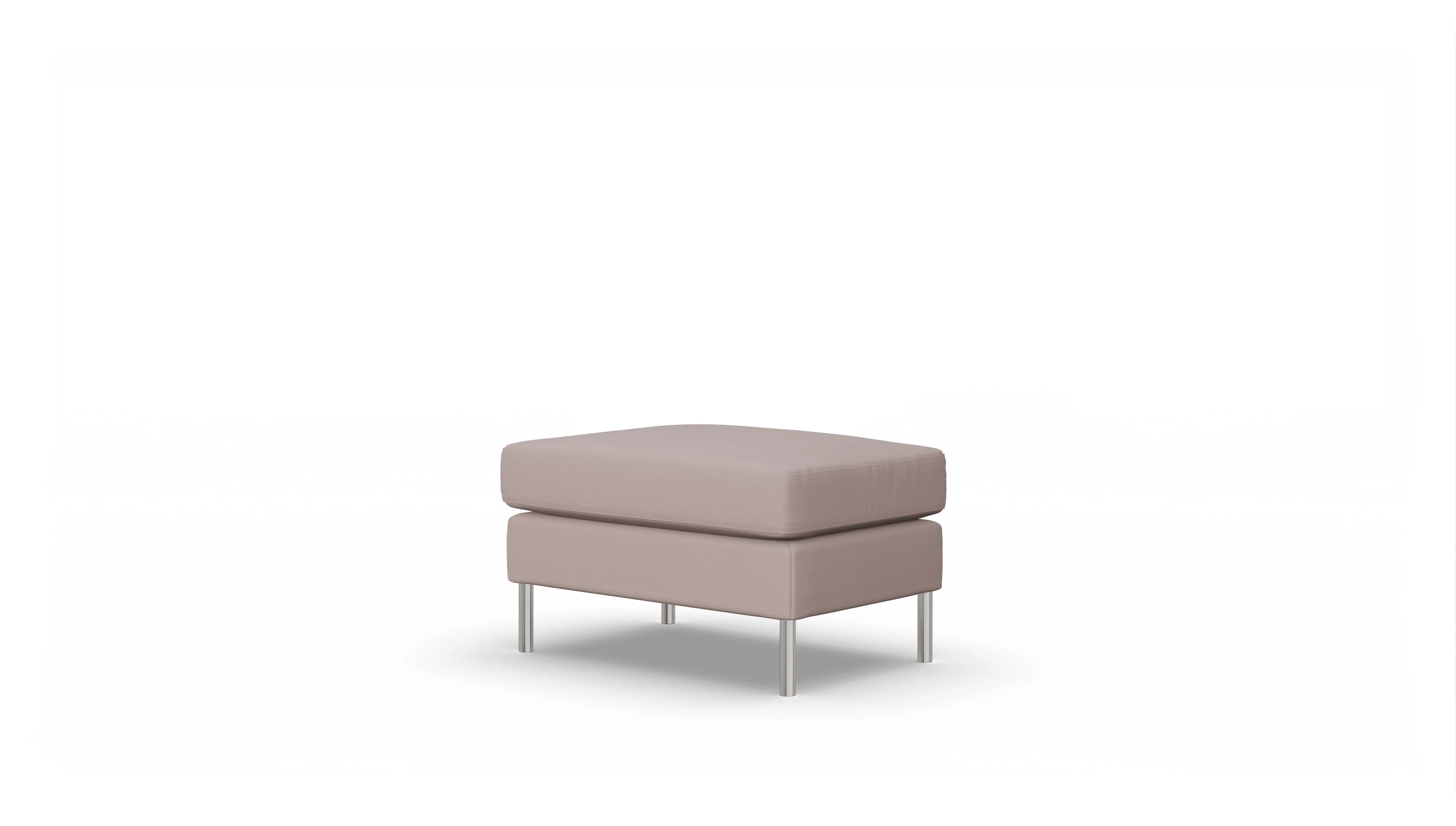 Ansicht des Produktes Silea Hocker in Stoff beige