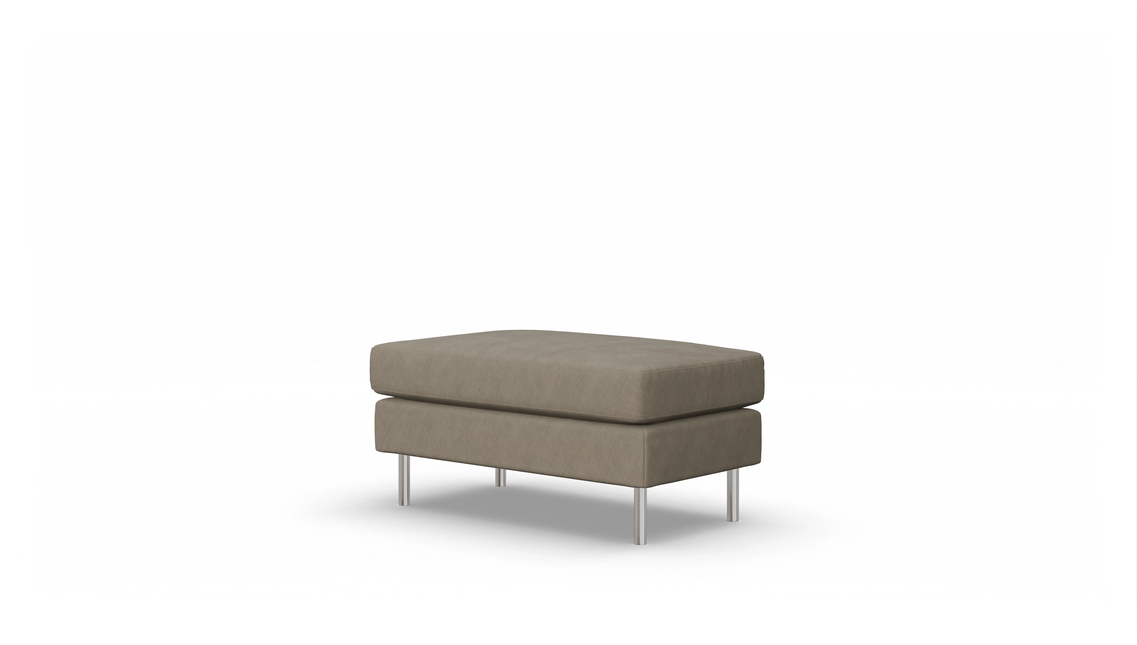 Ansicht des Produktes Silea Hocker in Stoff beige