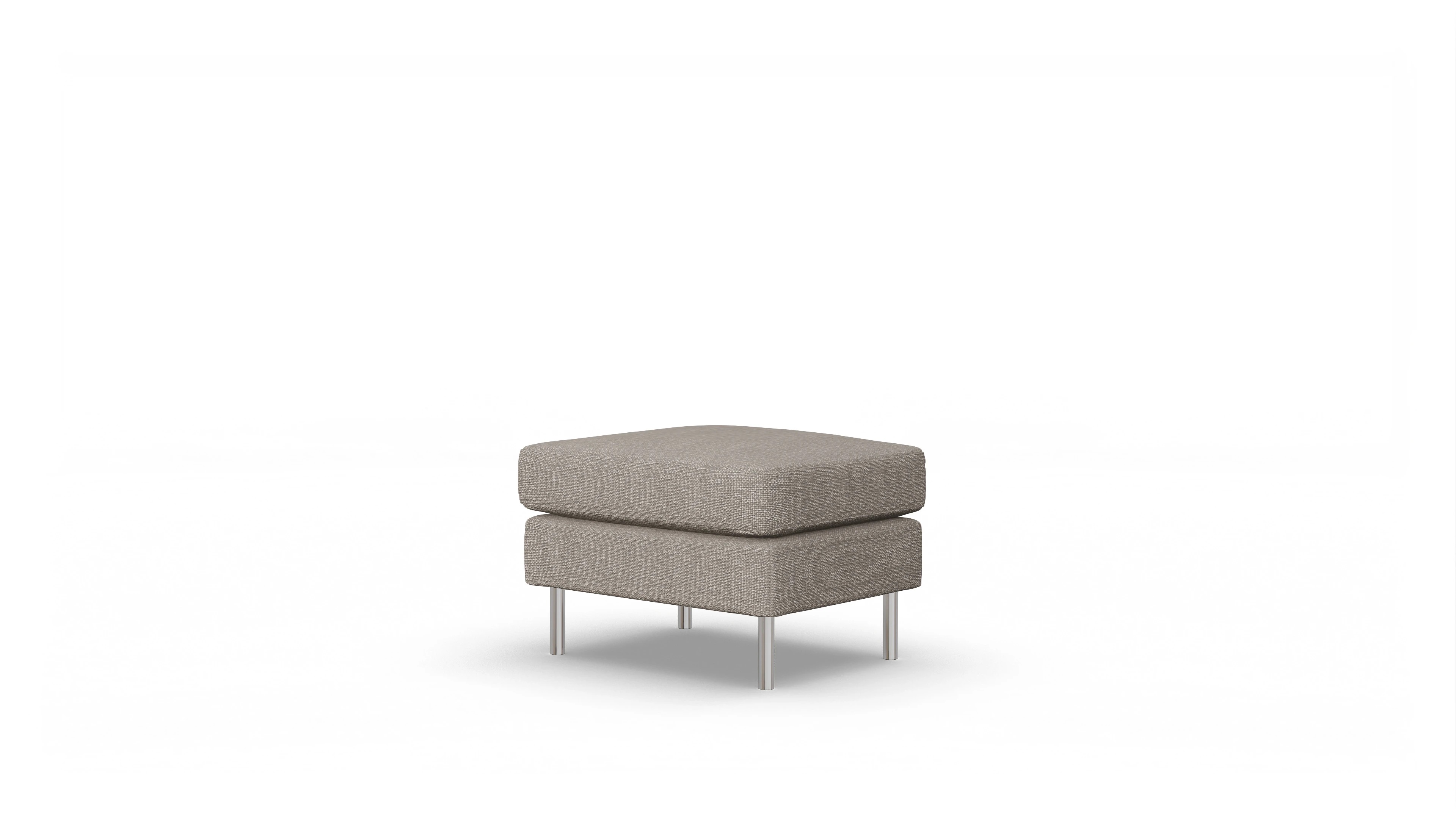 Ansicht des Produktes Silea Hocker in Stoff beige