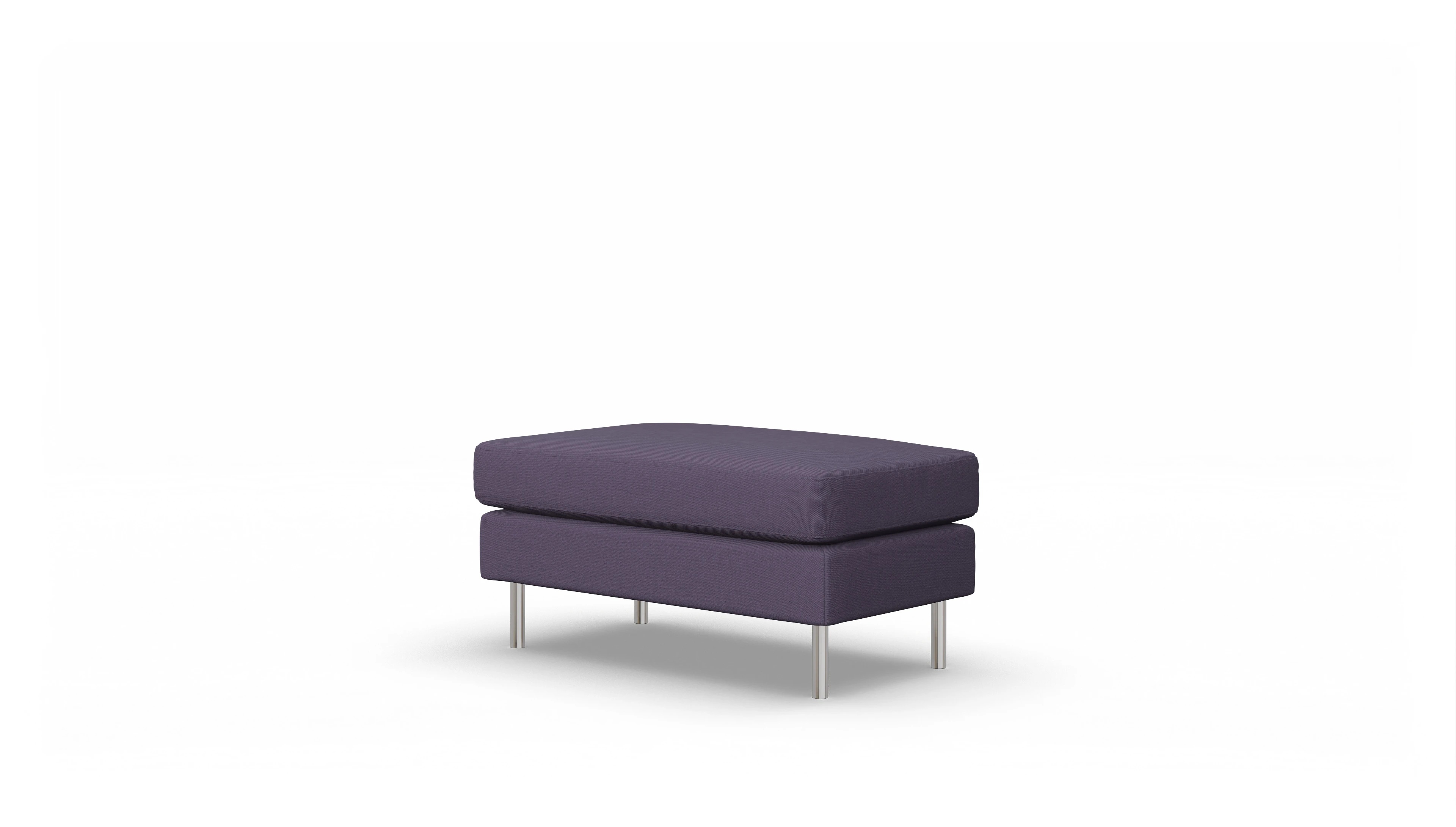 Ansicht des Produktes Silea Hocker in Stoff blau