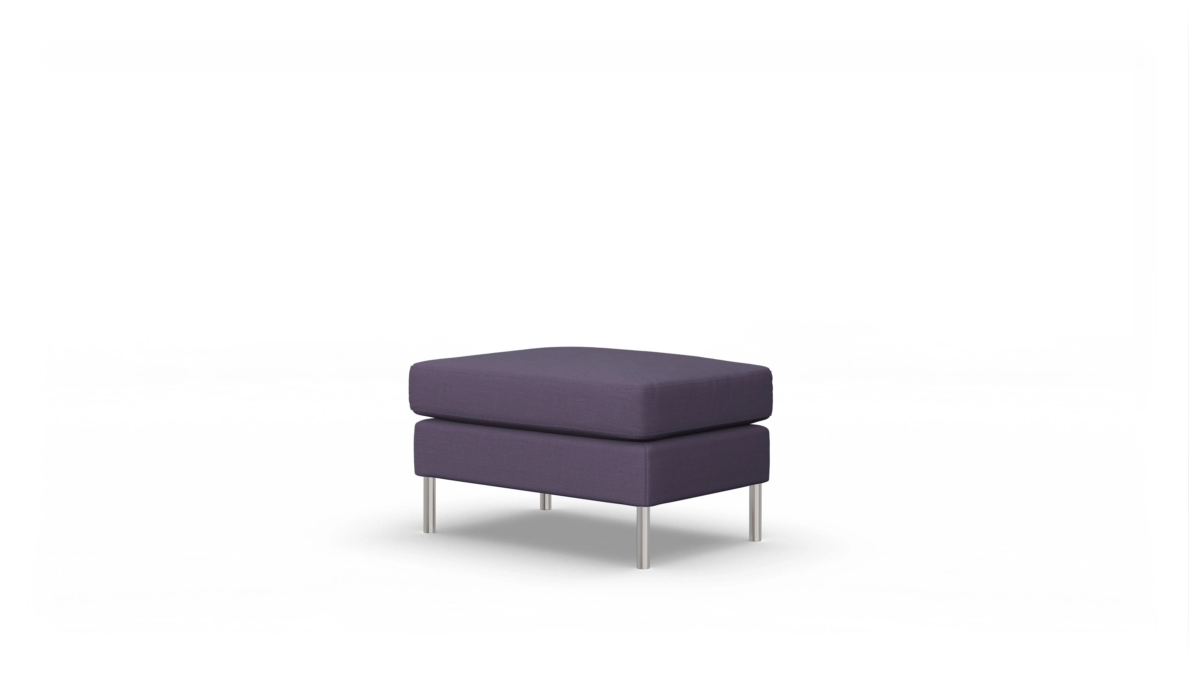 Ansicht des Produktes Silea Hocker in Stoff blau