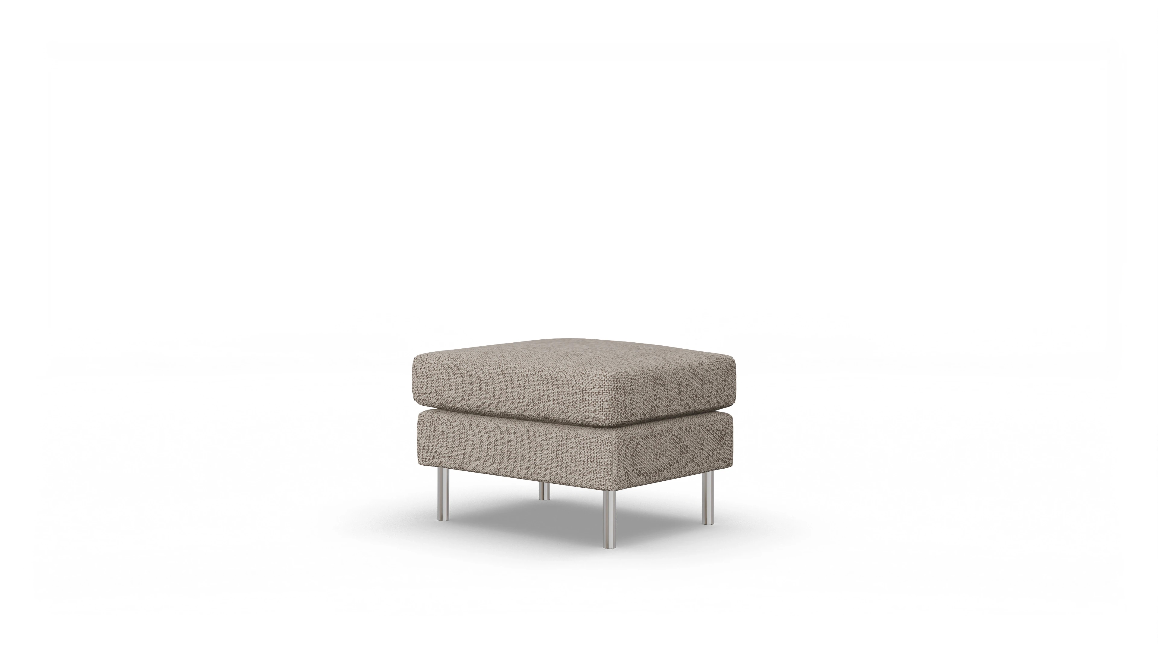 Ansicht des Produktes Silea Hocker in Stoff beige