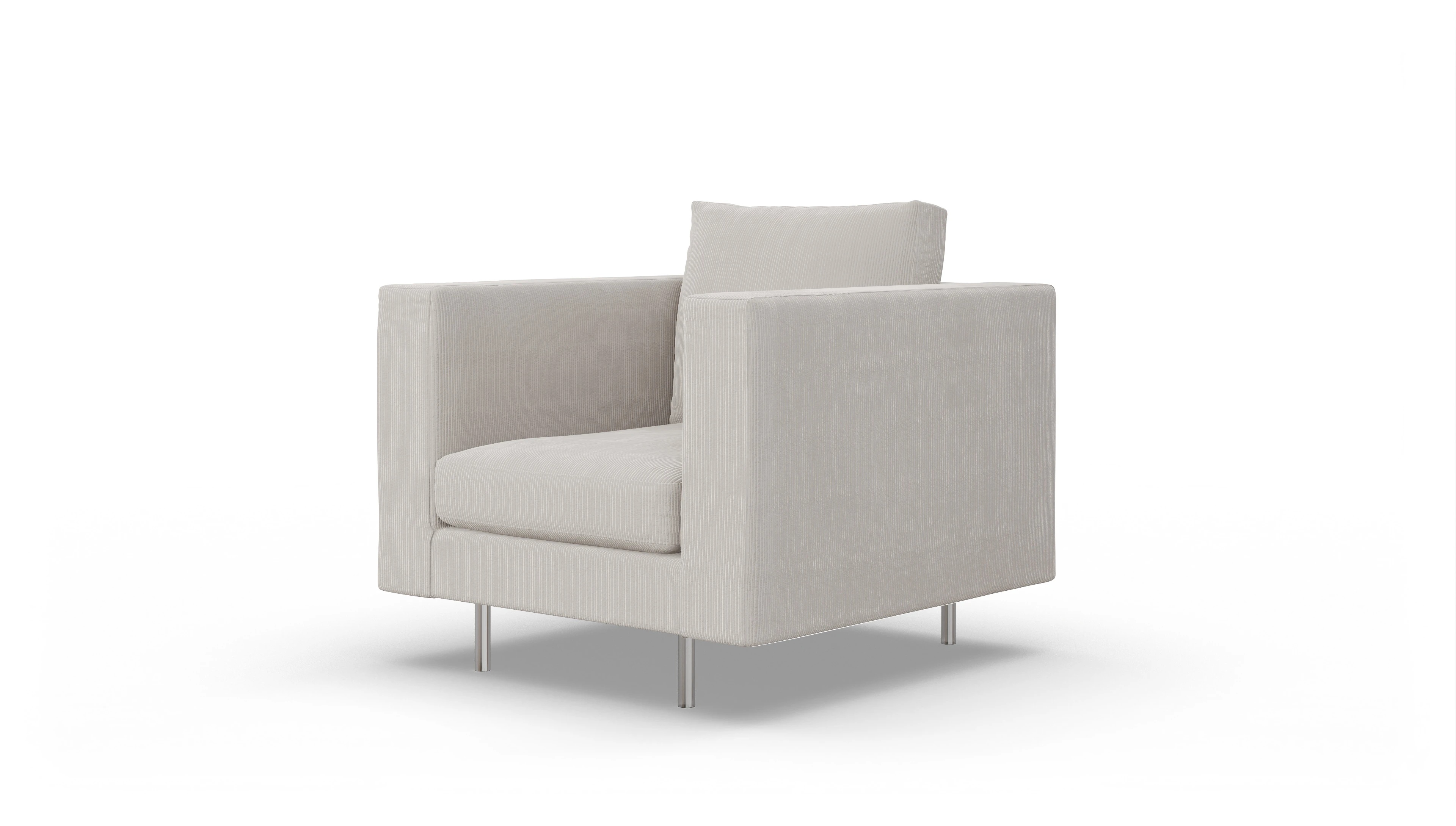 Ansicht des Produktes Silea Sessel in Cord weiß