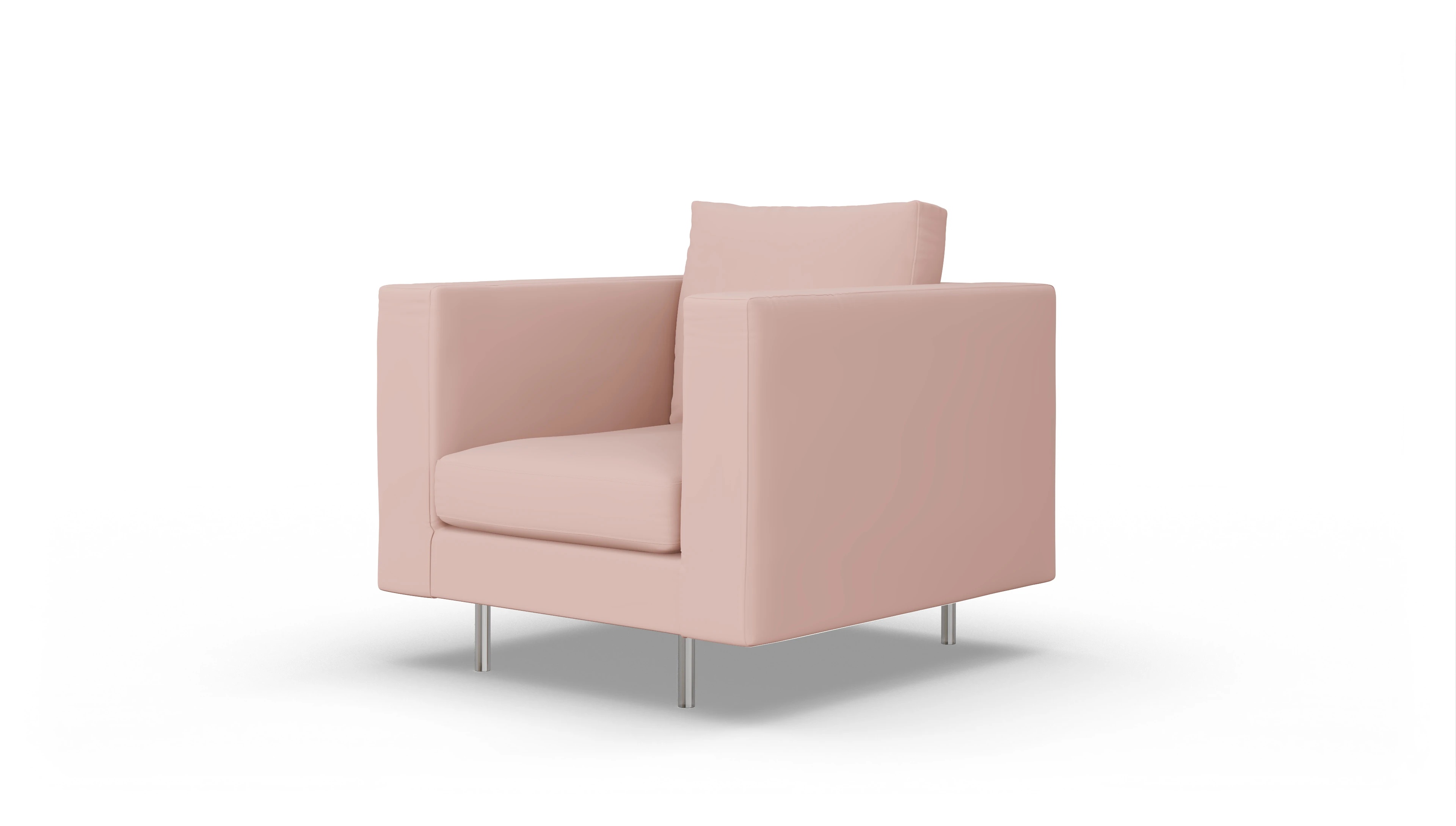 Design-Sessel Silea Ansicht des Produktes Silea Sessel in Samt rot