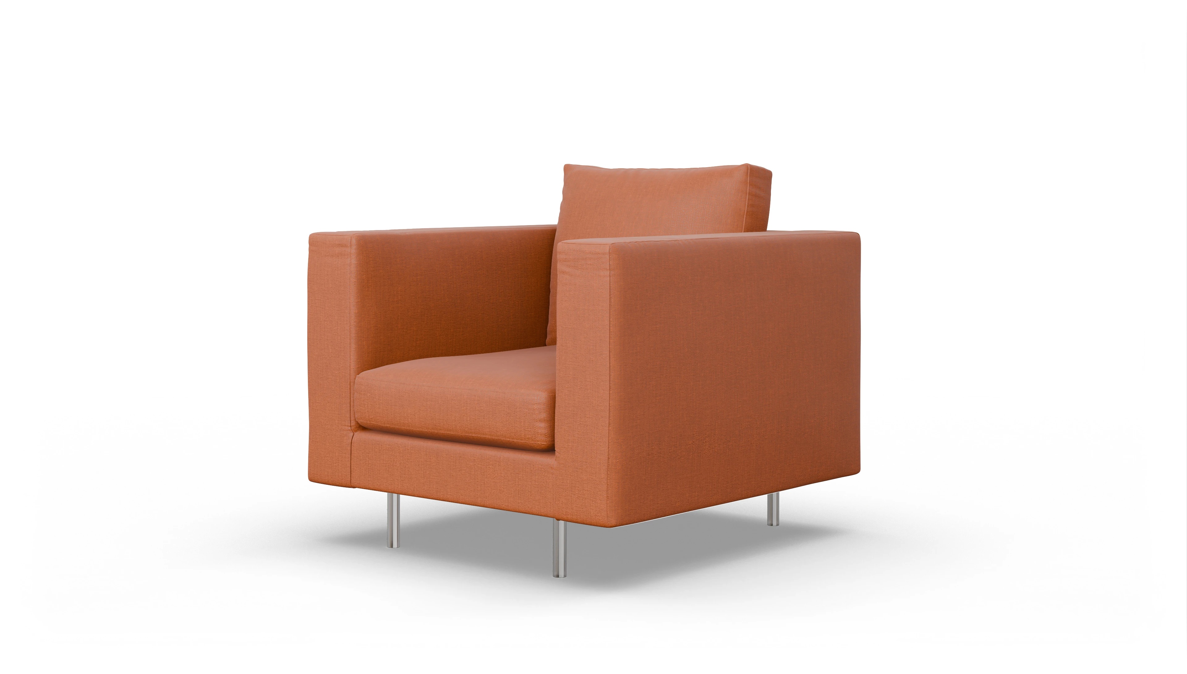 Ansicht des Produktes Silea Sessel in Stoff orange