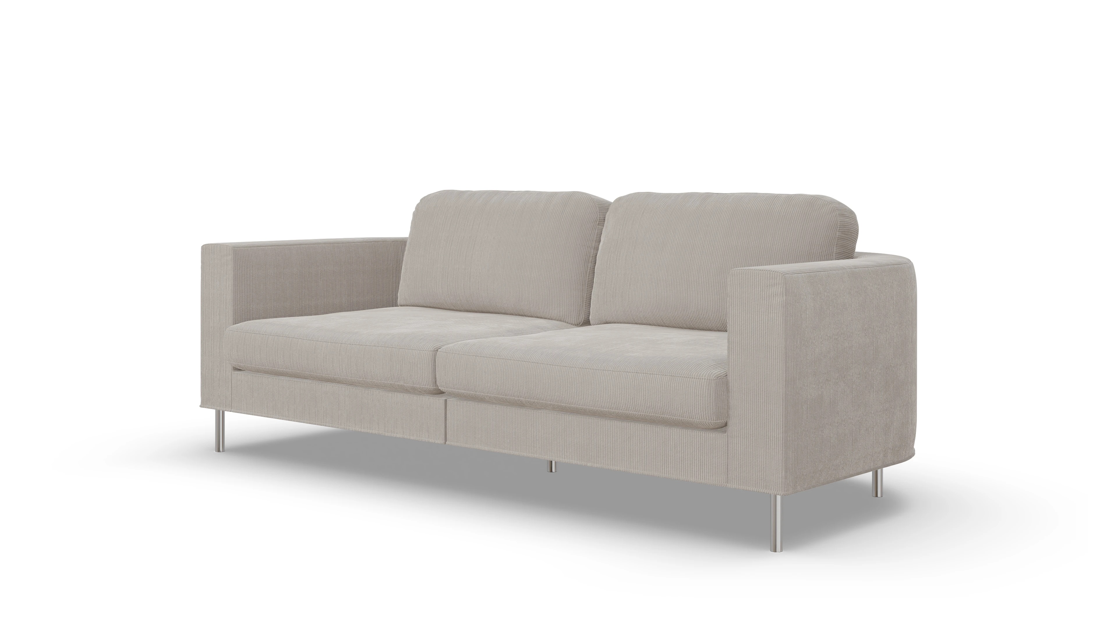 Ansicht des Produktes Girando 3-Sitzer in Cord weiß