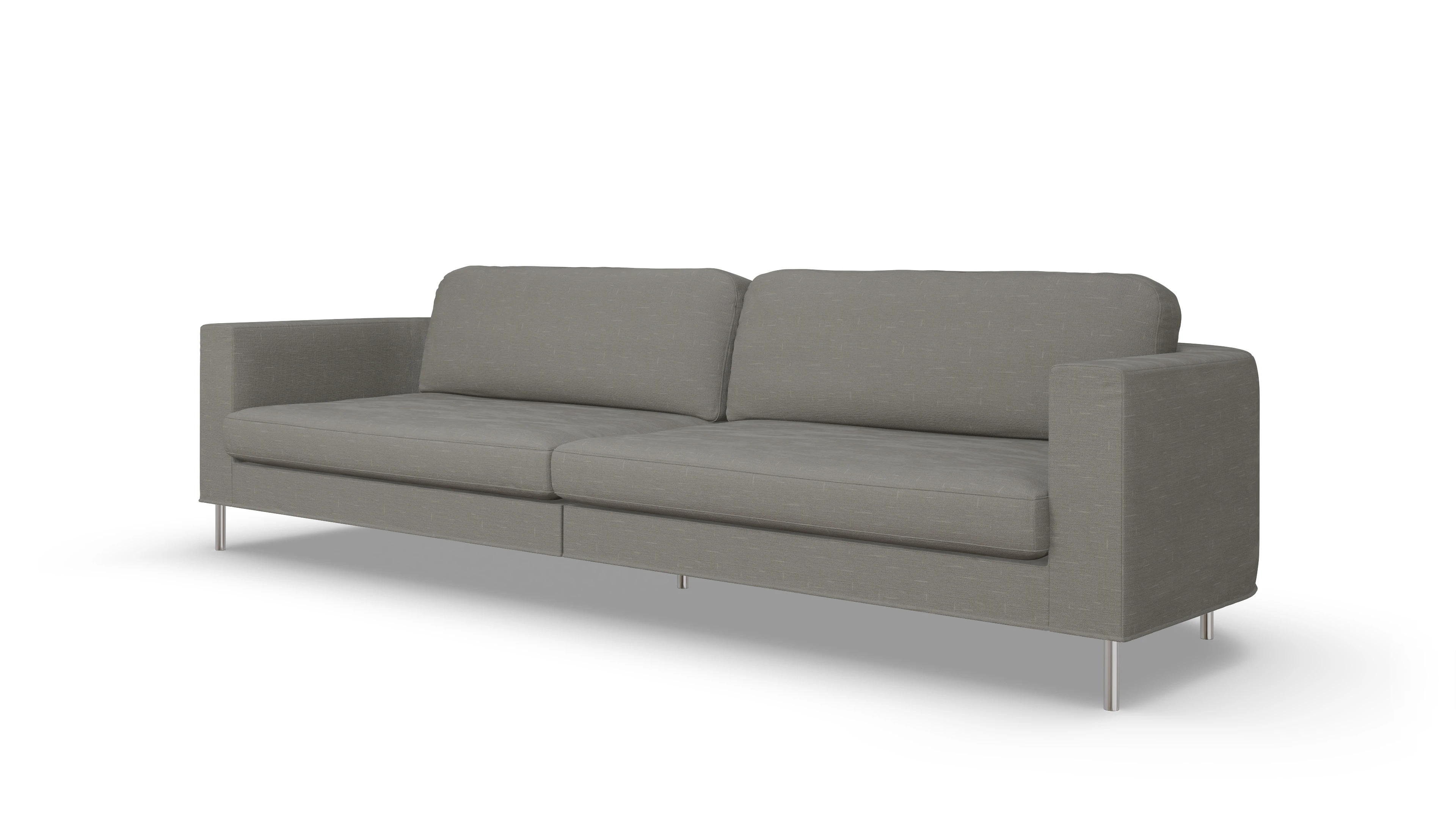 Designer-Stoffsofa Girando Ansicht des Produktes Girando 4-Sitzer in Stoff grau