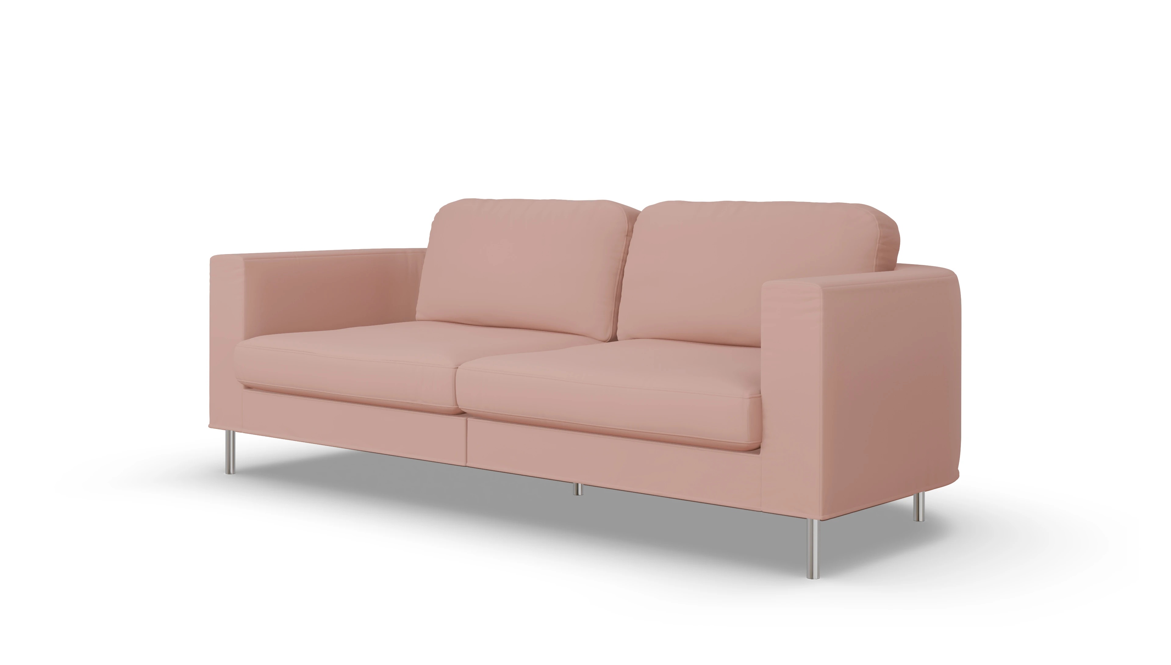 Designer-Stoffsofa Girando Ansicht des Produktes Girando 3-Sitzer in Samt rot