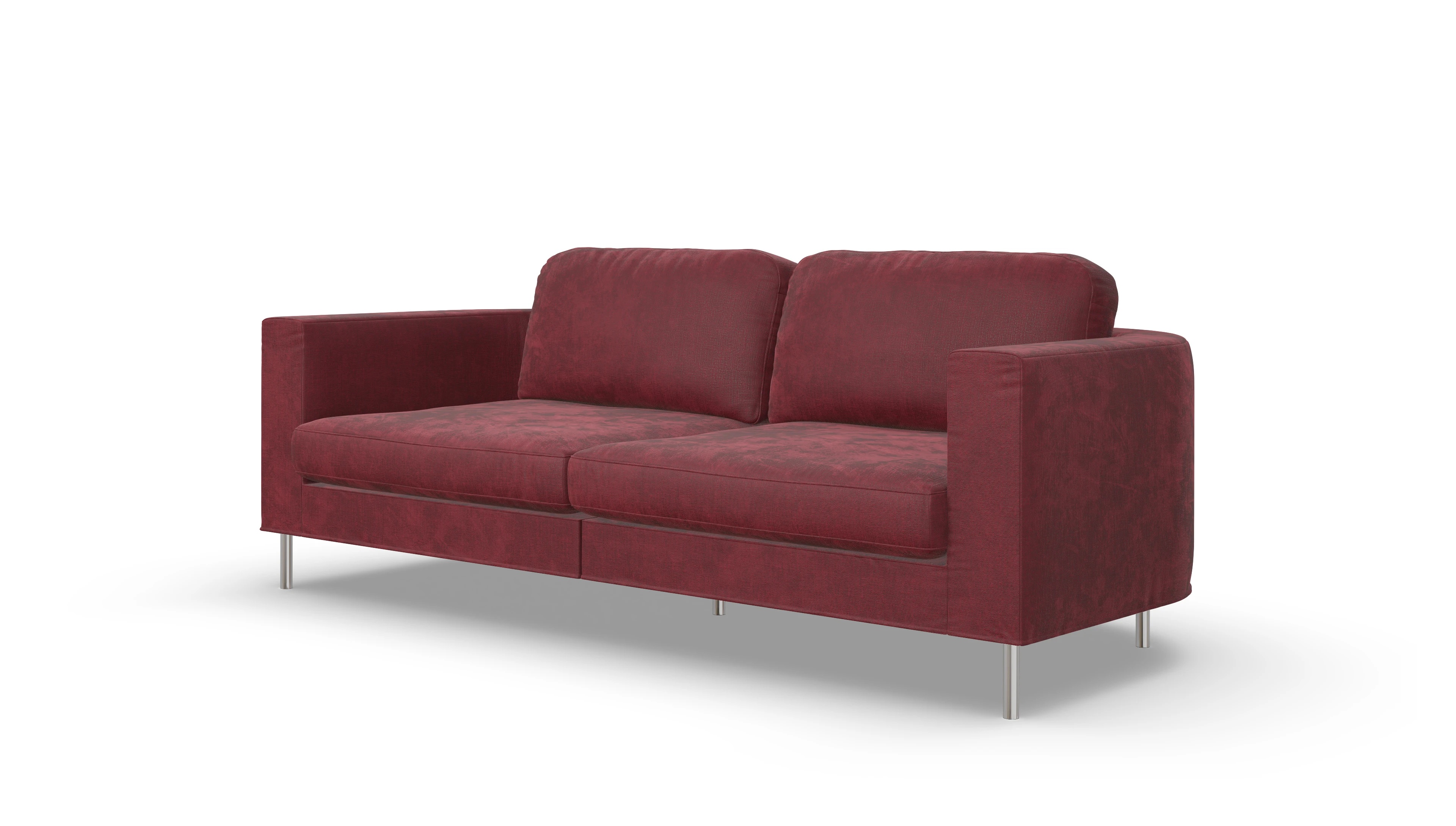 Ansicht des Produktes Girando 3-Sitzer in Stoff rot