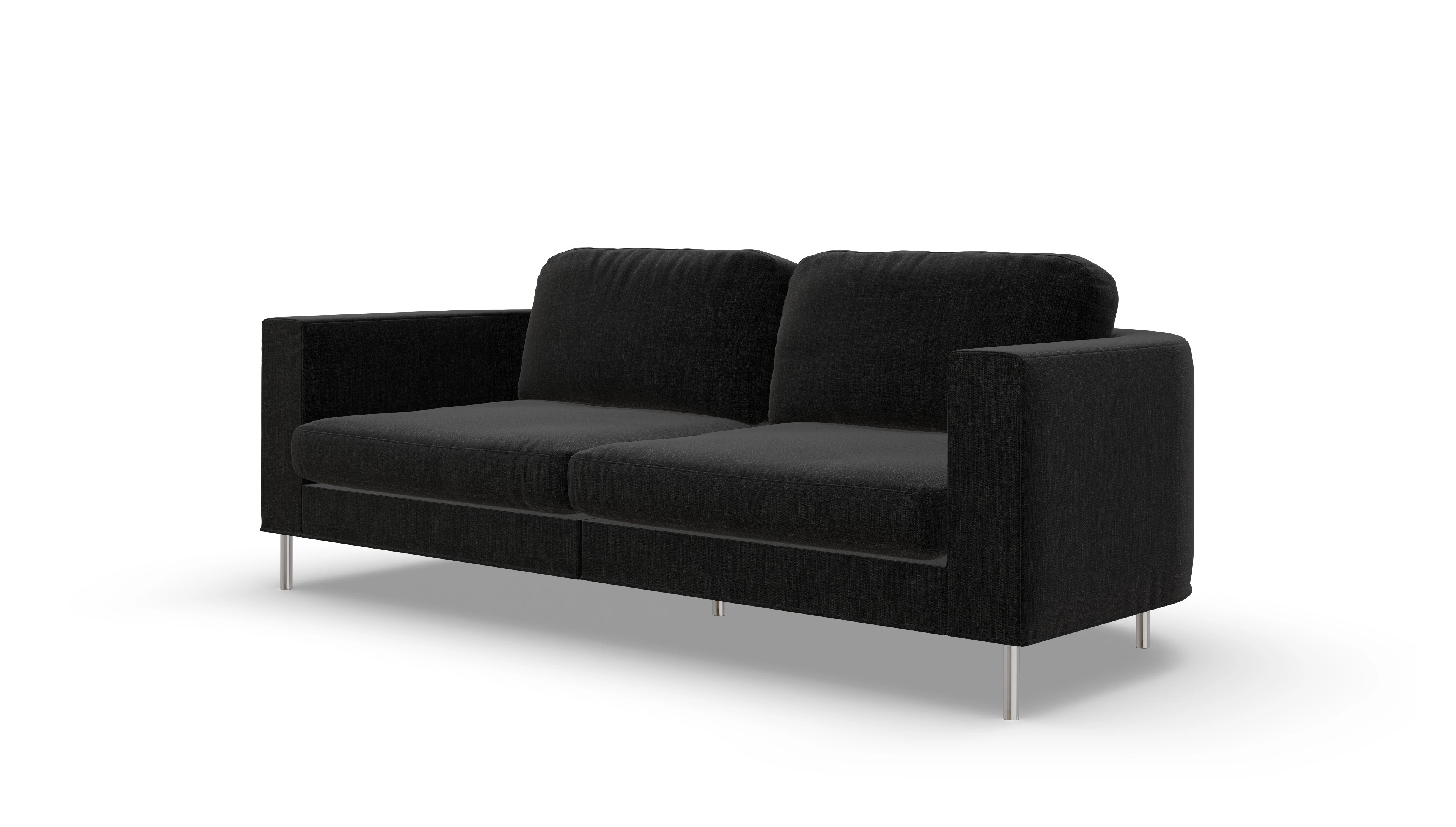 Ansicht des Produktes Girando 3-Sitzer in Stoff schwarz