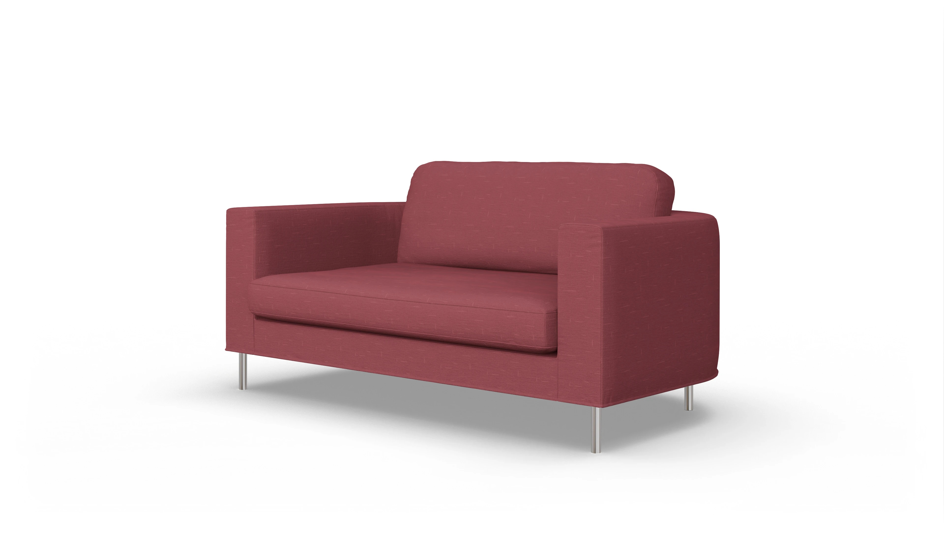 Designer-Stoffsofa Girando Ansicht des Produktes Girando 2-Sitzer in Stoff rot