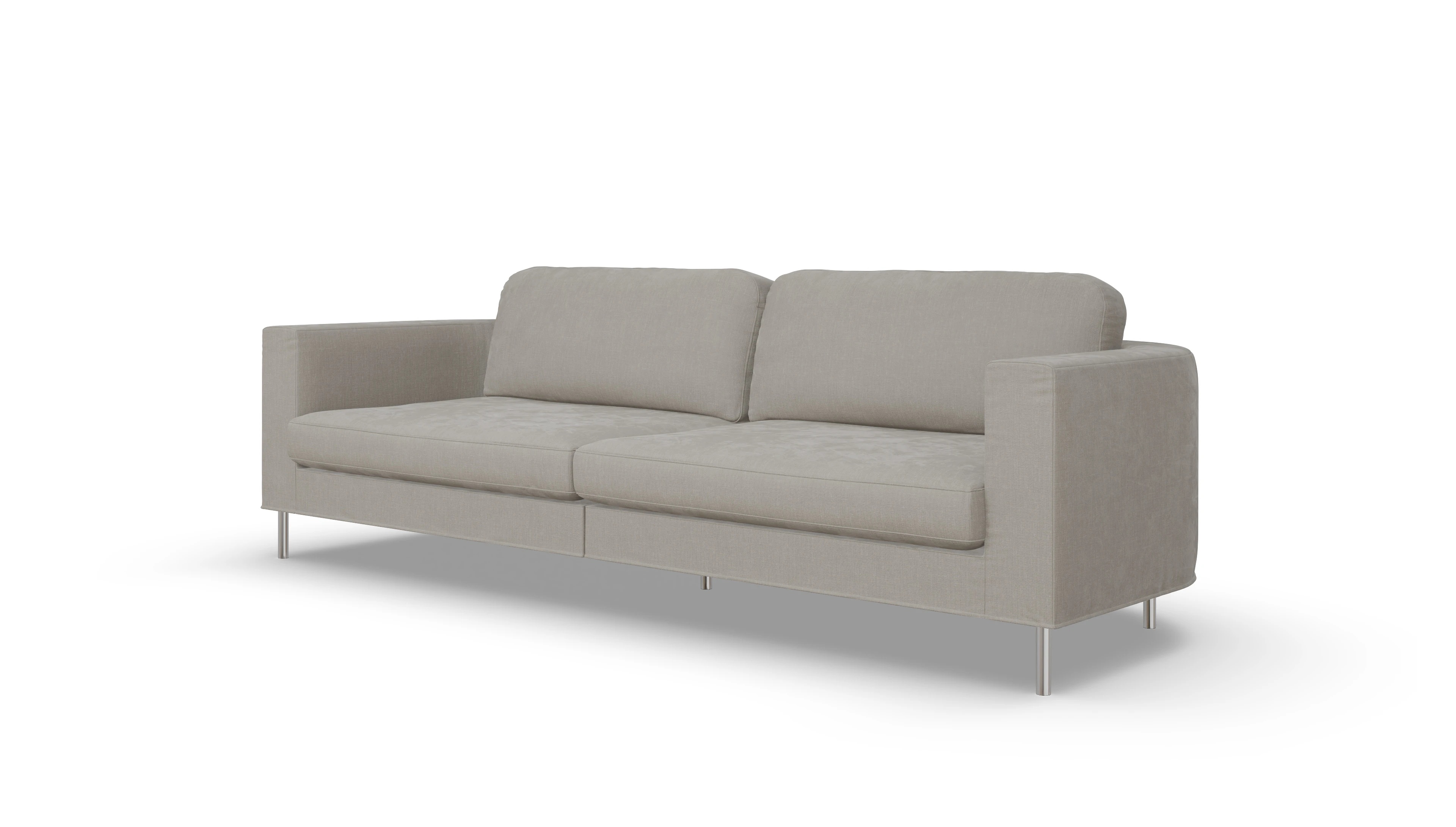 Designer-Stoffsofa Girando Ansicht des Produktes Girando 3,5-Sitzer in Stoff weiß