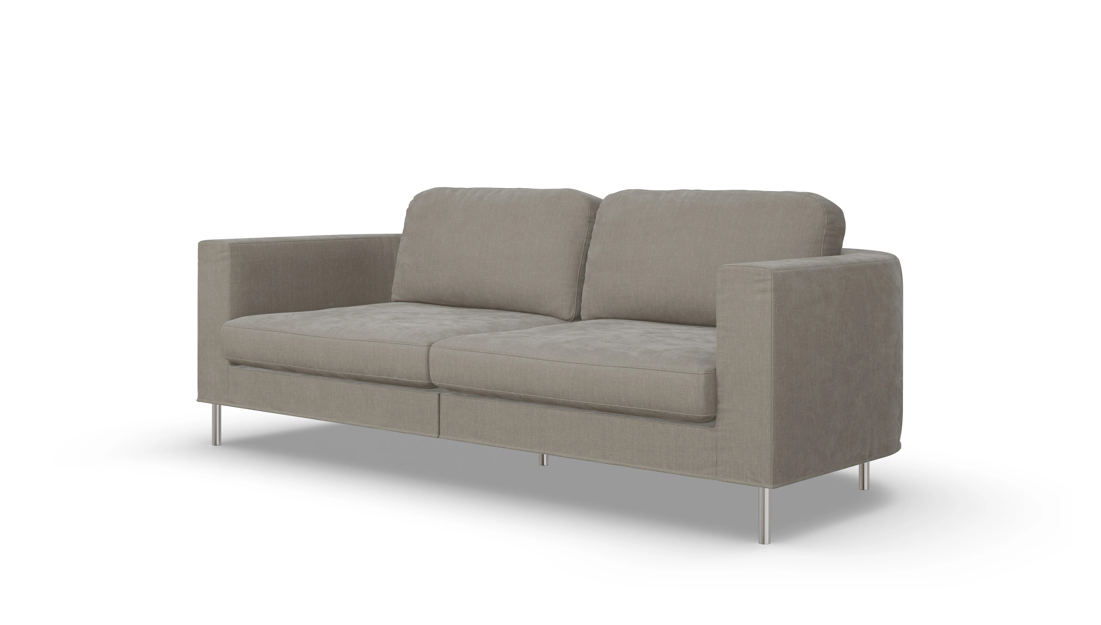 Ansicht des Produktes Girando 3-Sitzer in Stoff grau