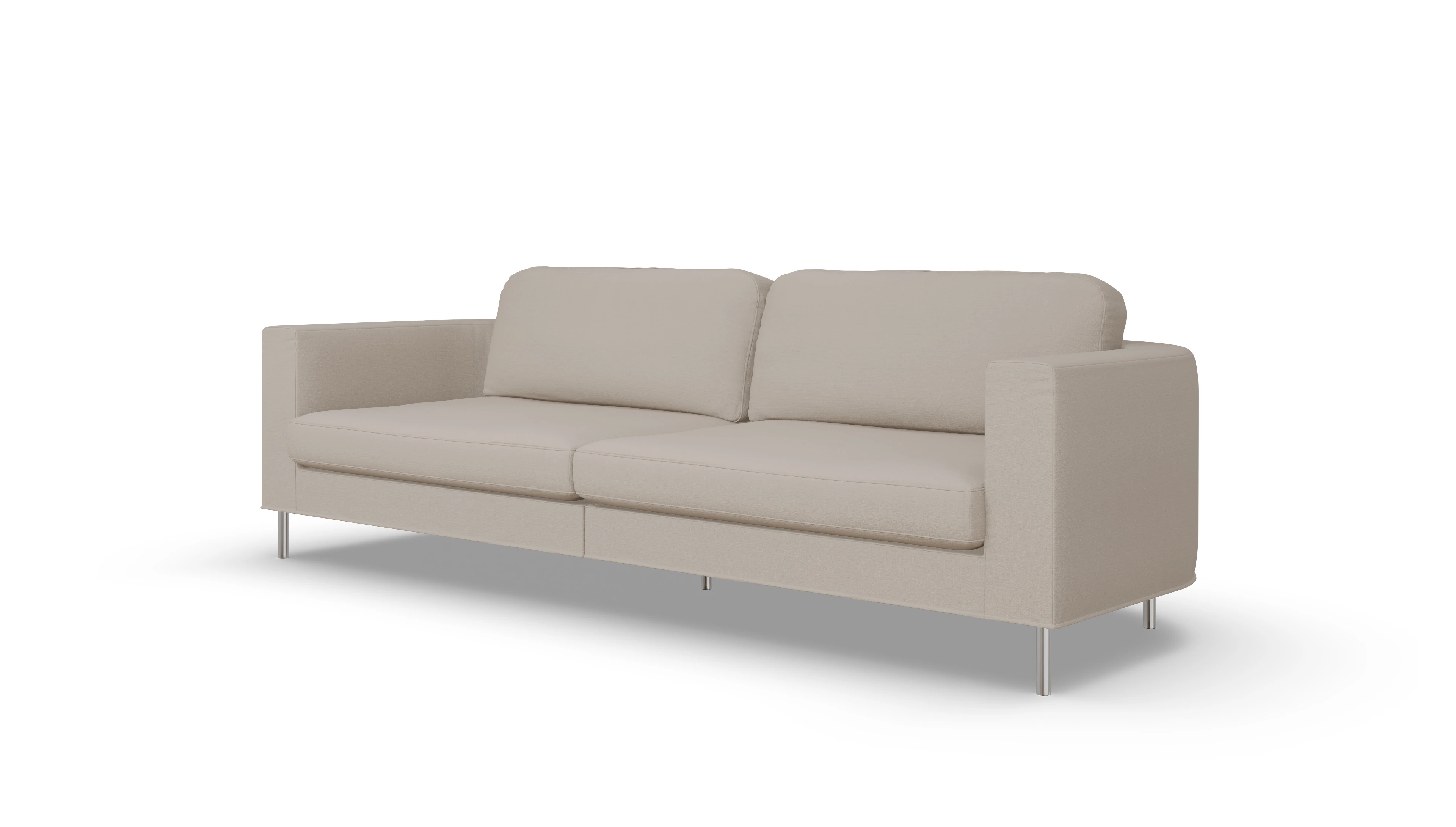 Designer-Stoffsofa Girando Ansicht des Produktes Girando 3,5-Sitzer in Stoff beige