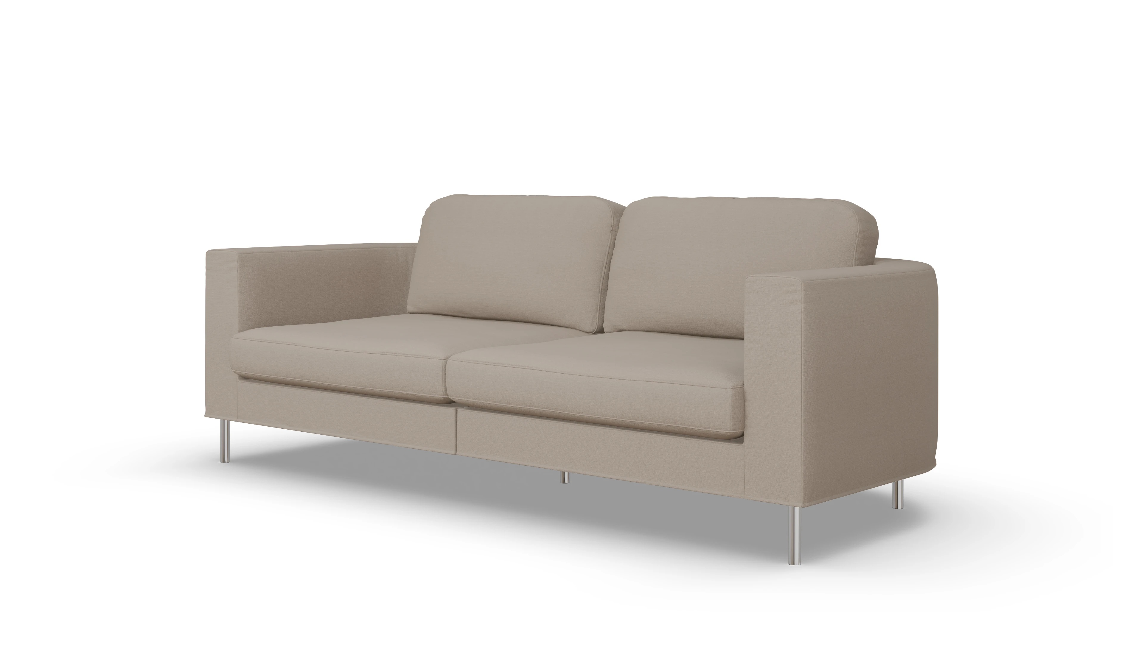 Designer-Stoffsofa Girando Ansicht des Produktes Girando 3-Sitzer in Stoff beige