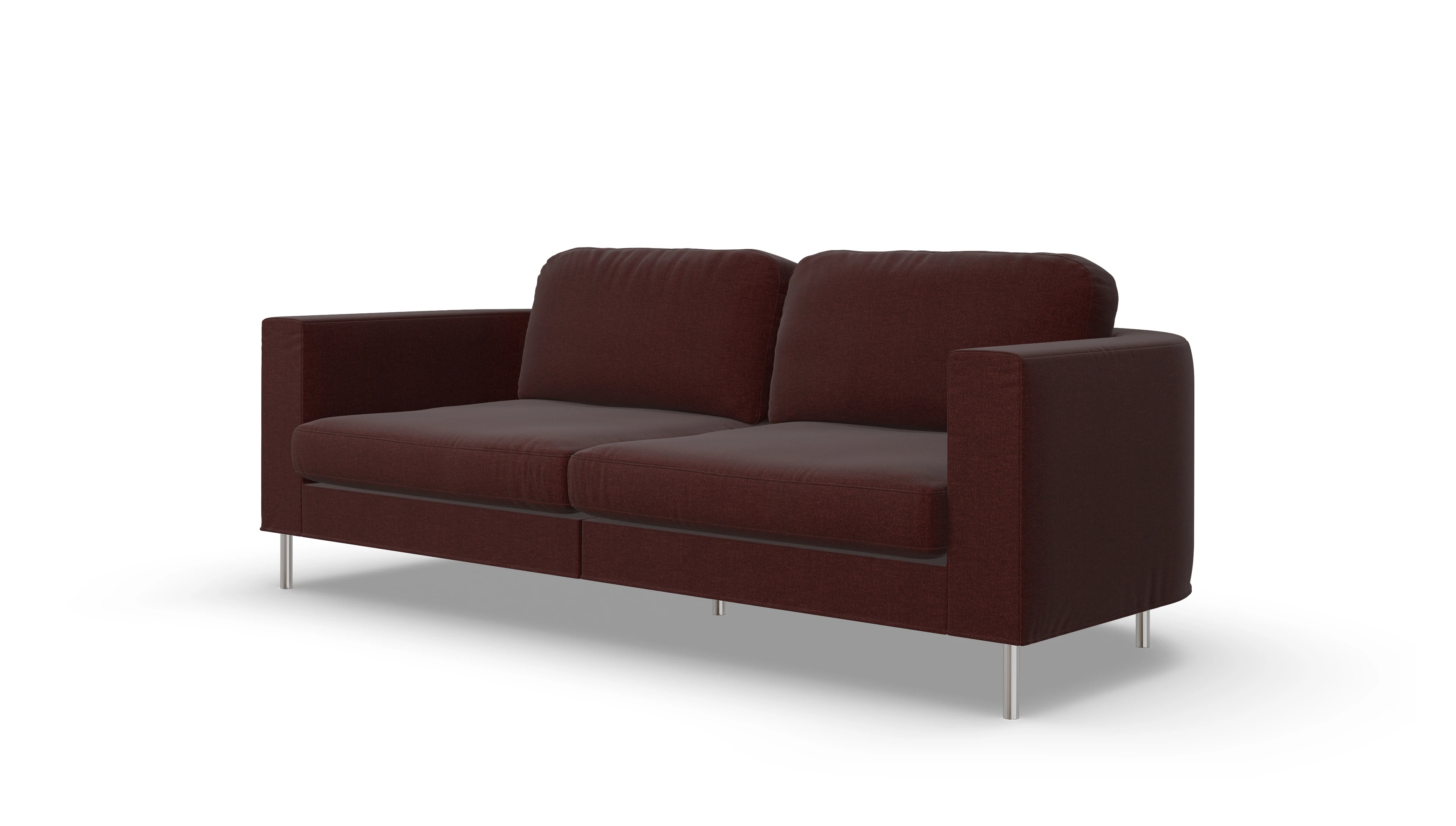 Ansicht des Produktes Girando 3-Sitzer in Stoff rot