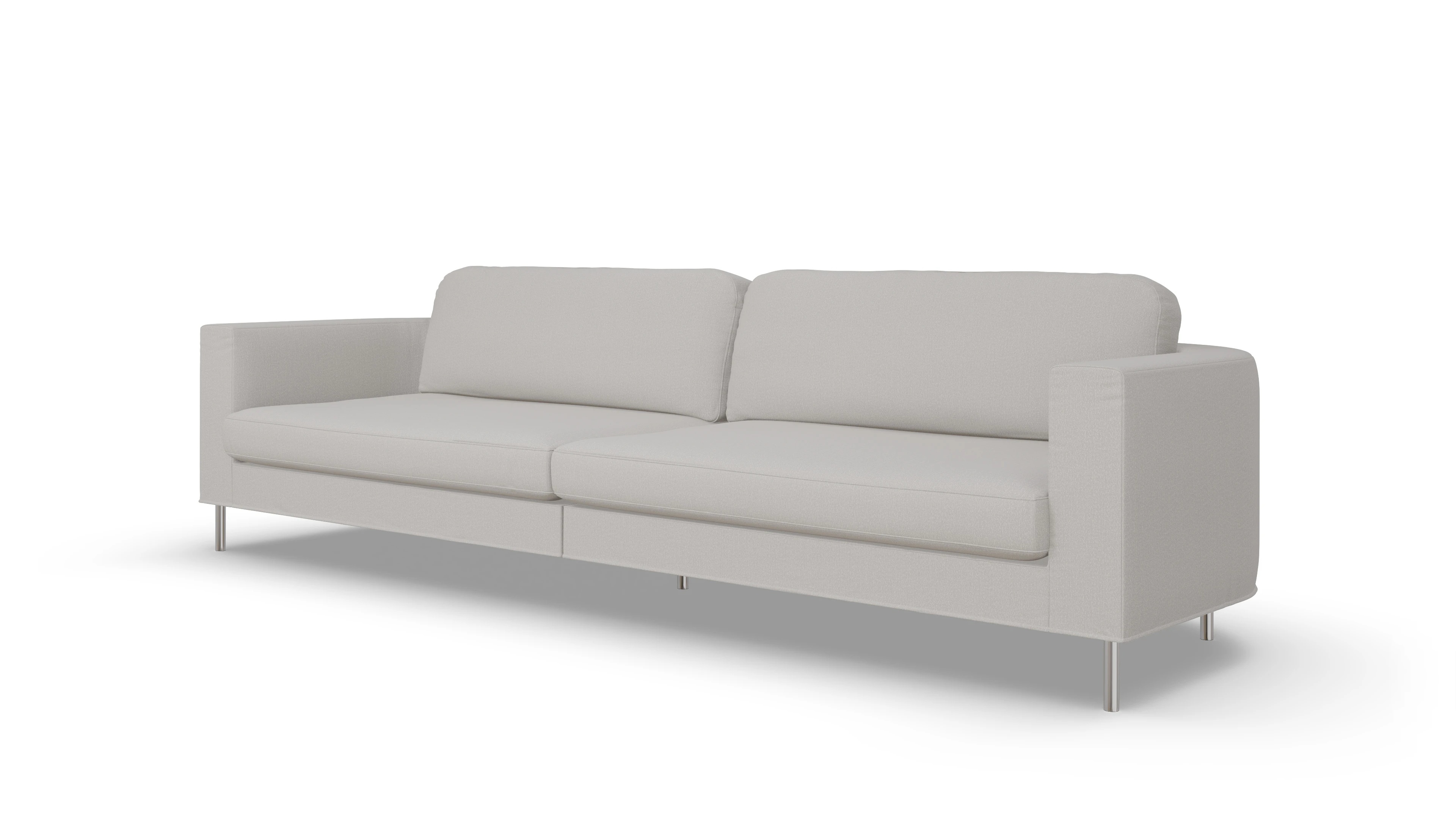 Designer-Stoffsofa Girando Ansicht des Produktes Girando 4-Sitzer in Stoff weiß