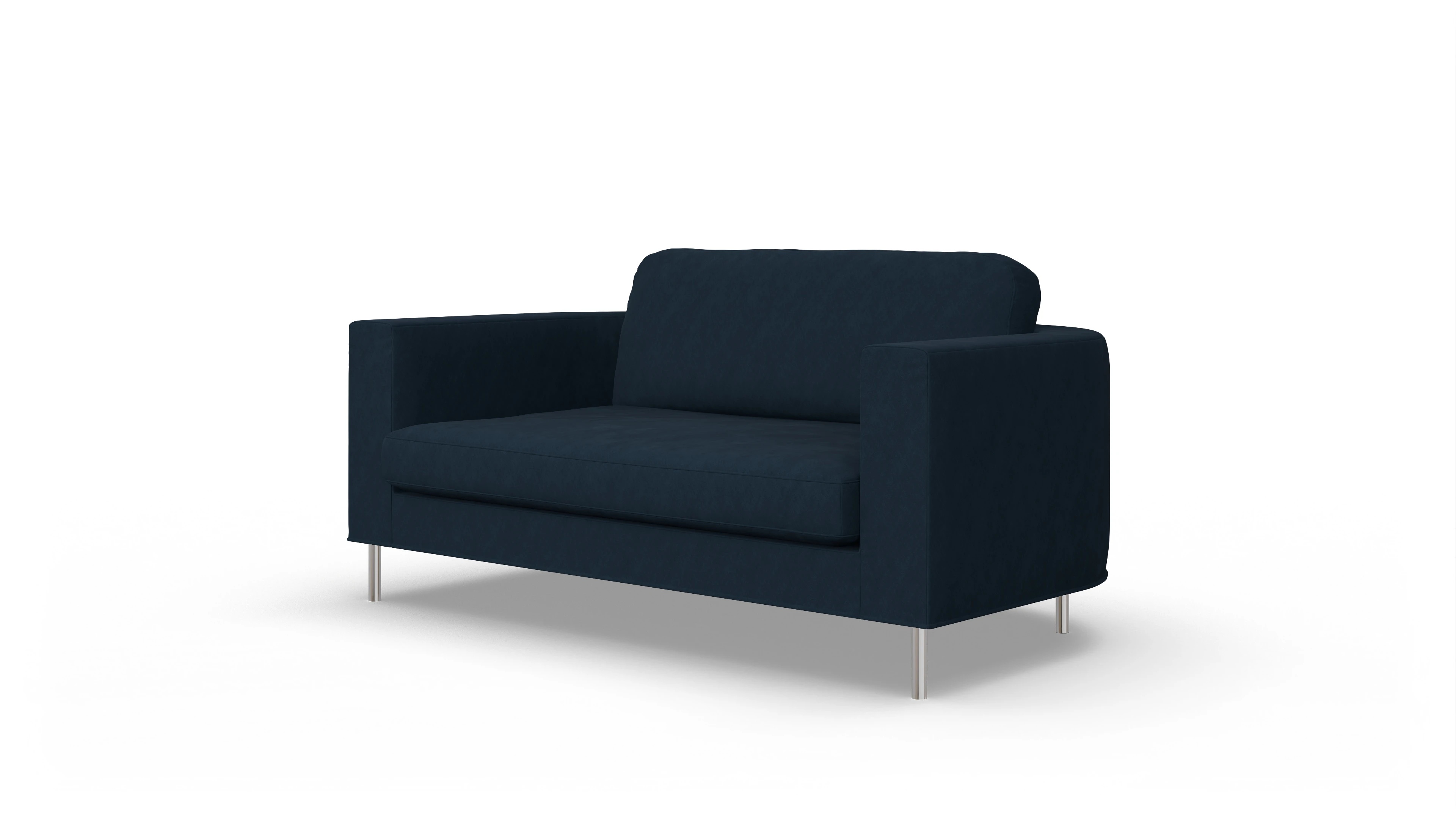 Designer-Stoffsofa Girando Ansicht des Produktes Girando 2-Sitzer in Stoff blau