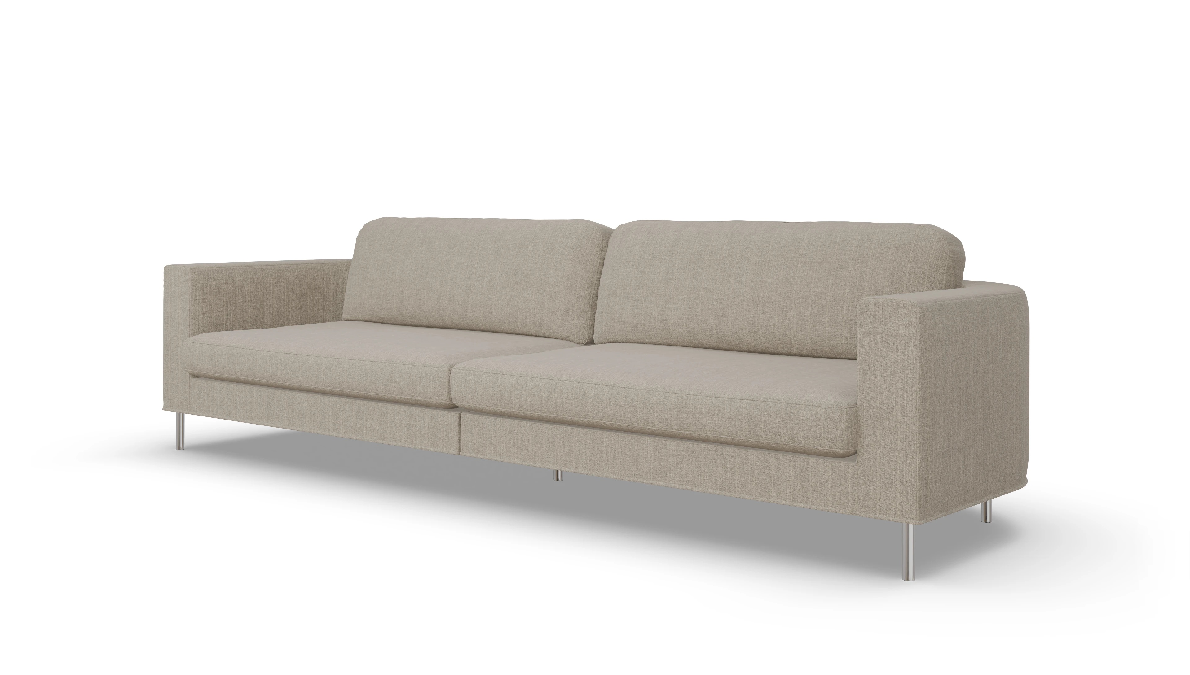 Designer-Stoffsofa Girando Ansicht des Produktes Girando 4-Sitzer in Stoff beige