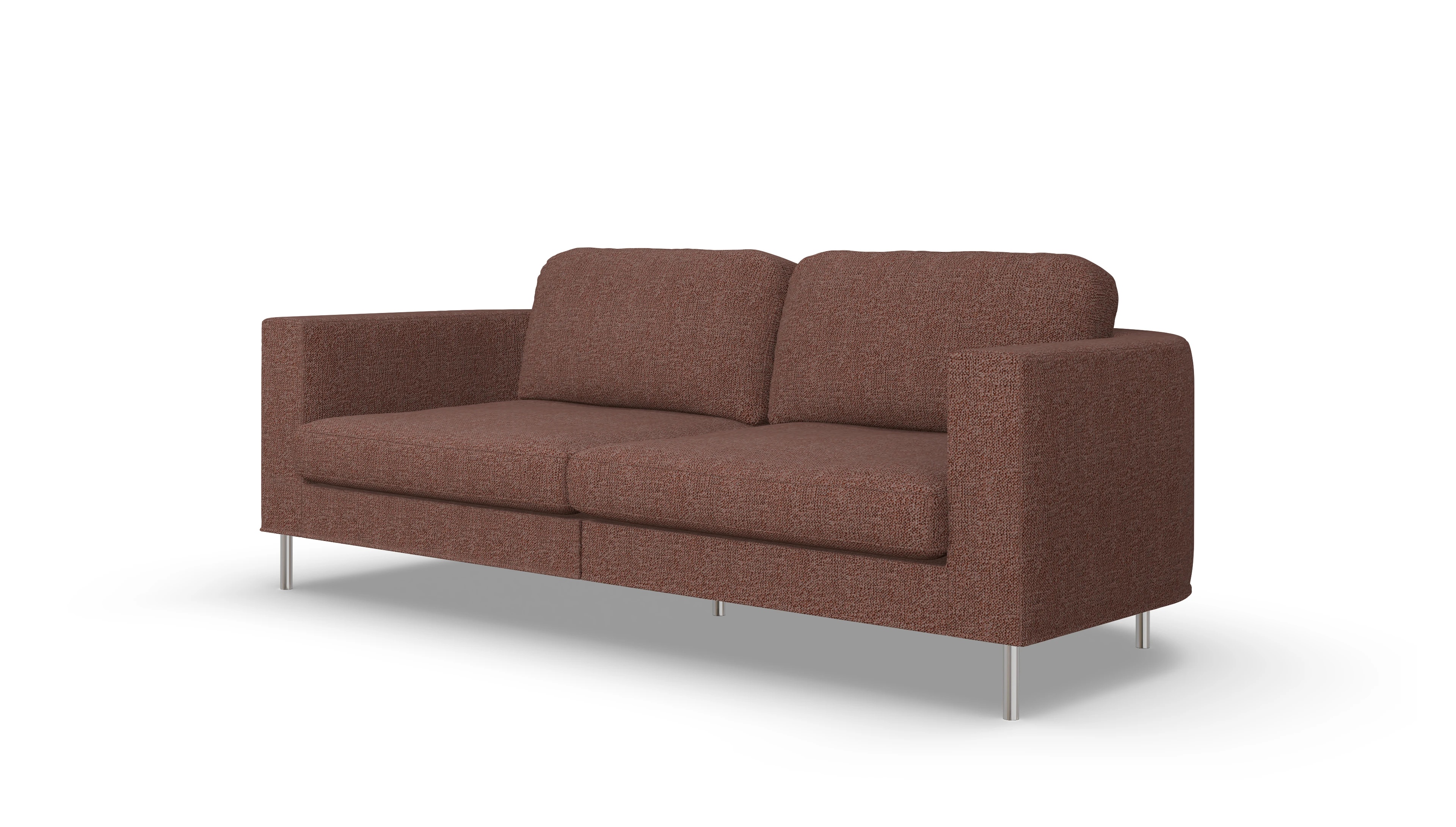 Designer-Stoffsofa Girando Ansicht des Produktes Girando 3-Sitzer in Stoff rot